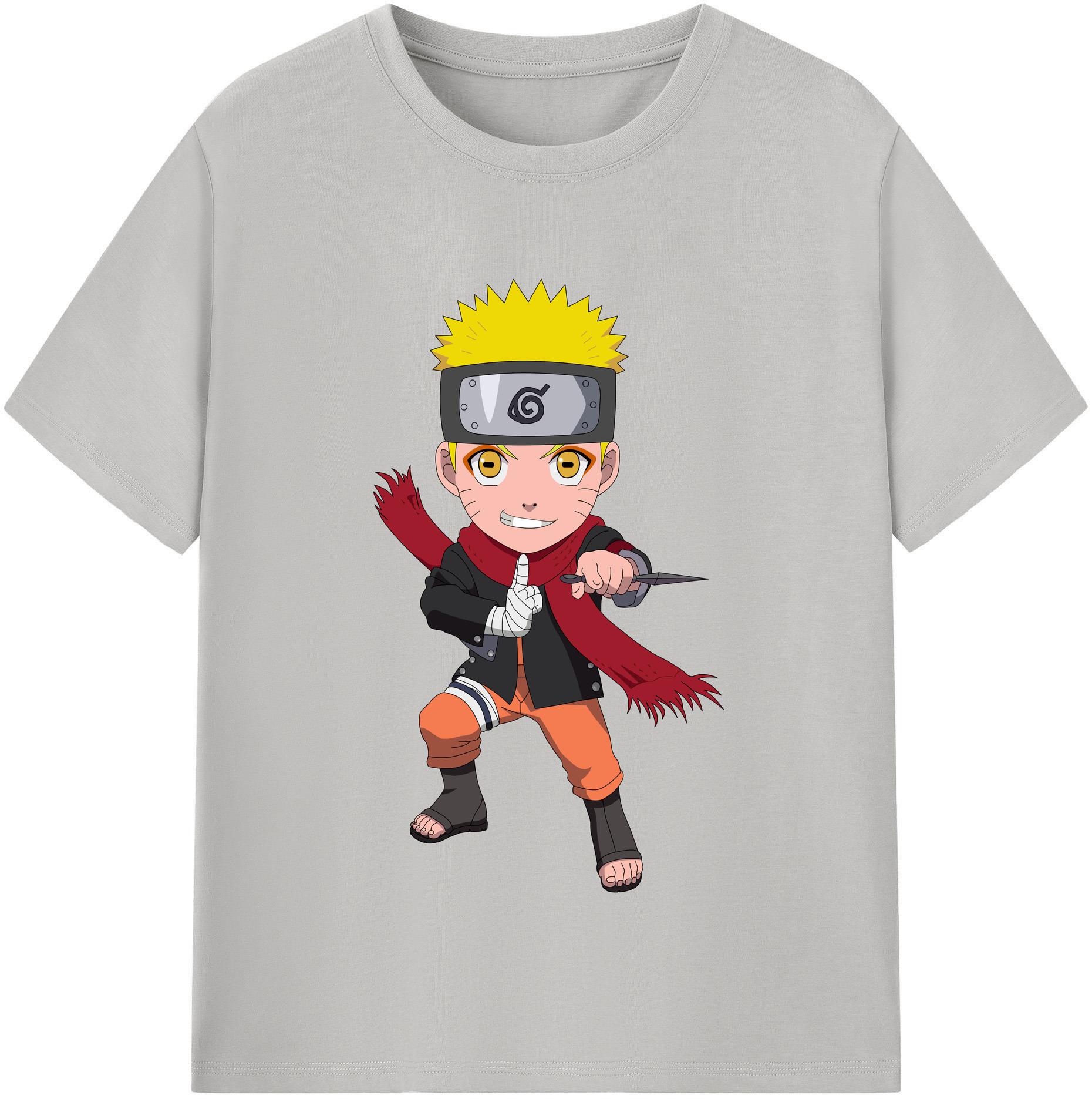 （画像用） NARUTO -ナルト- うずまき ナルト Uzumaki Naruto レディースカジュアルプリントTシャツ（綿100％）