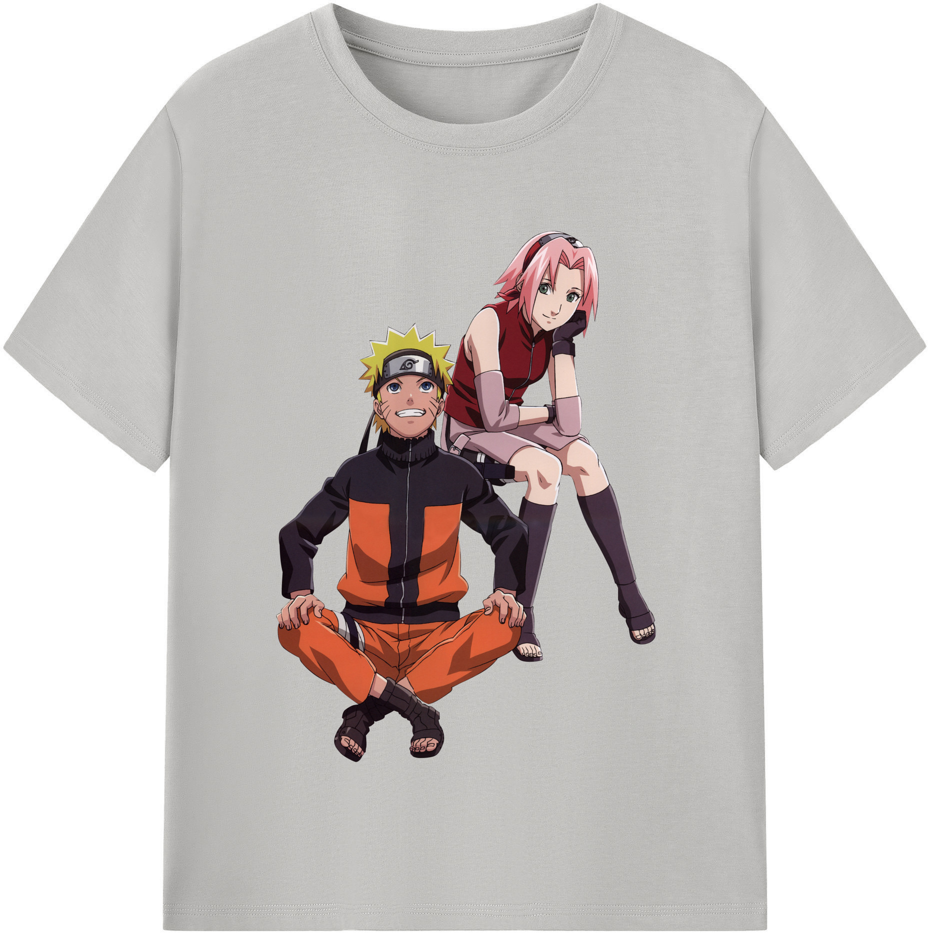 （画像用） NARUTO -ナルト- うずまき ナルト Uzumaki Naruto レディースカジュアルプリントTシャツ（綿100％）