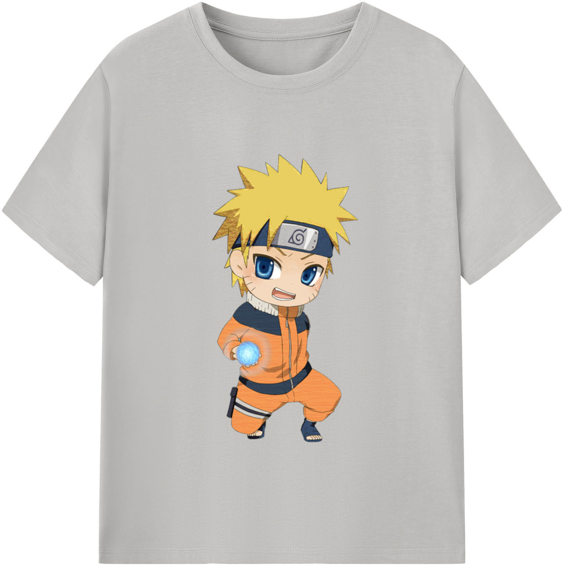 NARUTO -ナルト- うずまき ナルト Uzumaki Naruto レディースカジュアルプリントTシャツ（綿100％）
