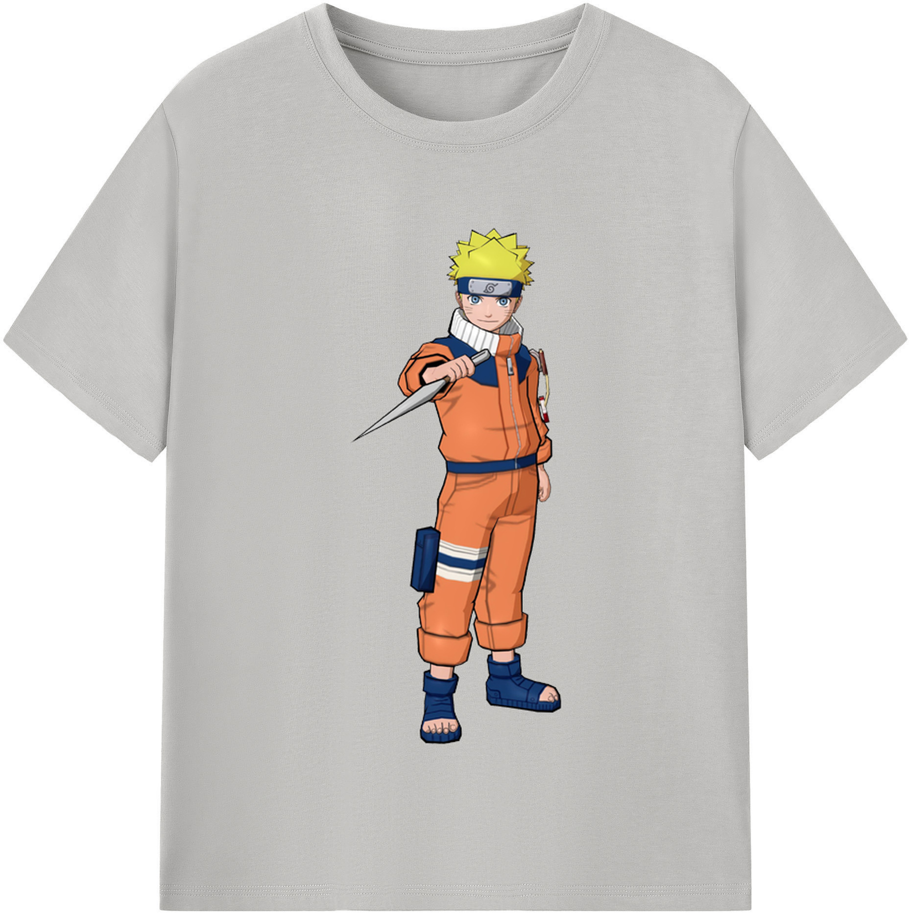 （画像用） NARUTO -ナルト- うずまき ナルト Uzumaki Naruto レディースカジュアルプリントTシャツ（綿100％）