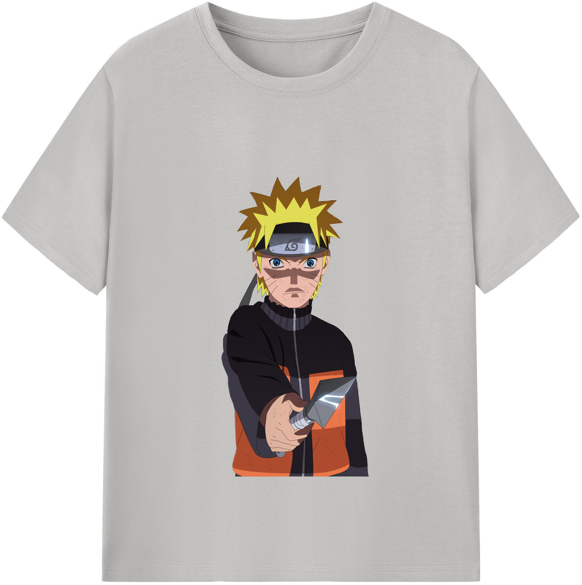 （画像用） NARUTO -ナルト- うずまき ナルト Uzumaki Naruto レディースカジュアルプリントTシャツ（綿100％）