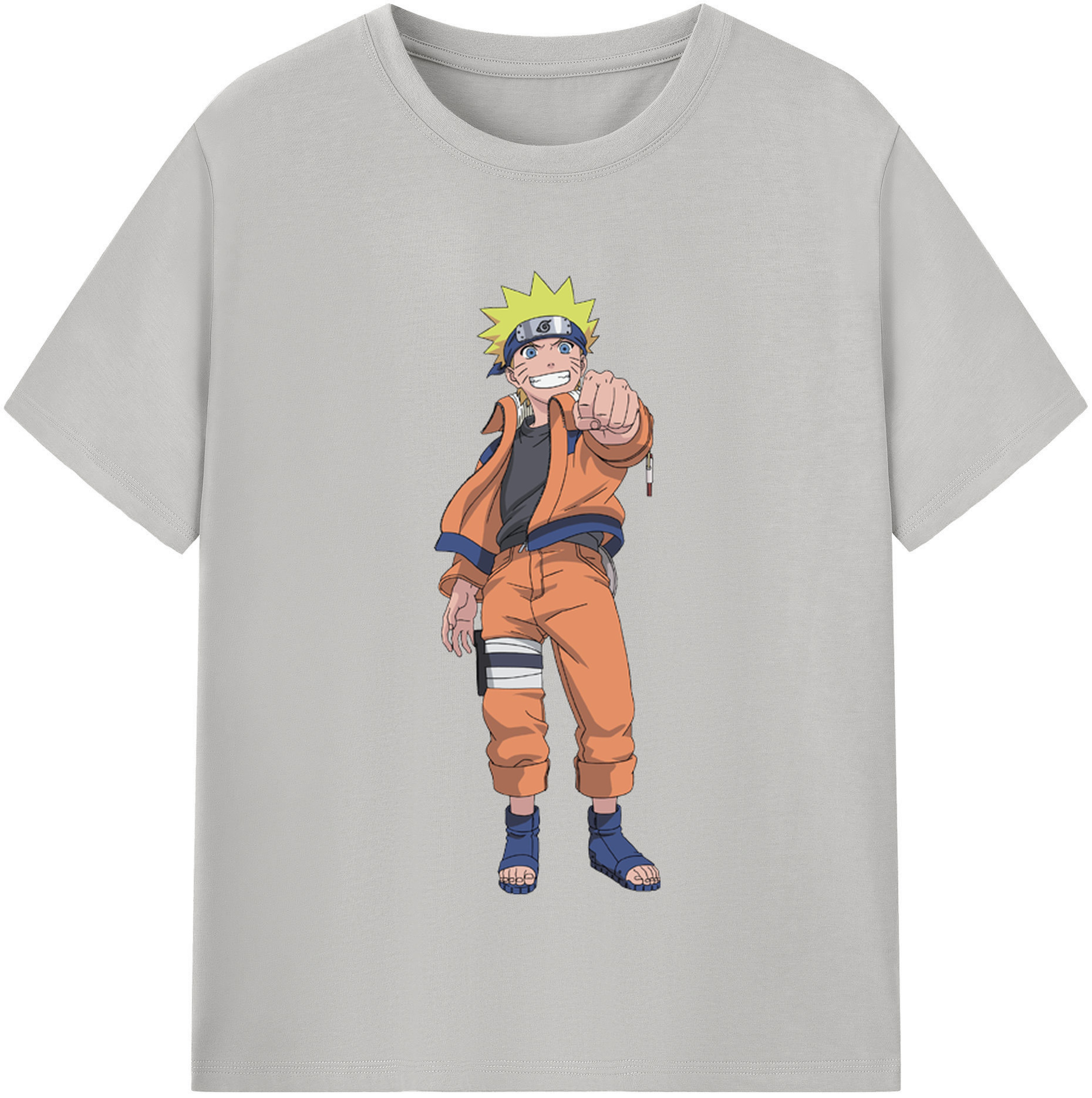 （画像用） NARUTO -ナルト- うずまき ナルト Uzumaki Naruto レディースカジュアルプリントTシャツ（綿100％）