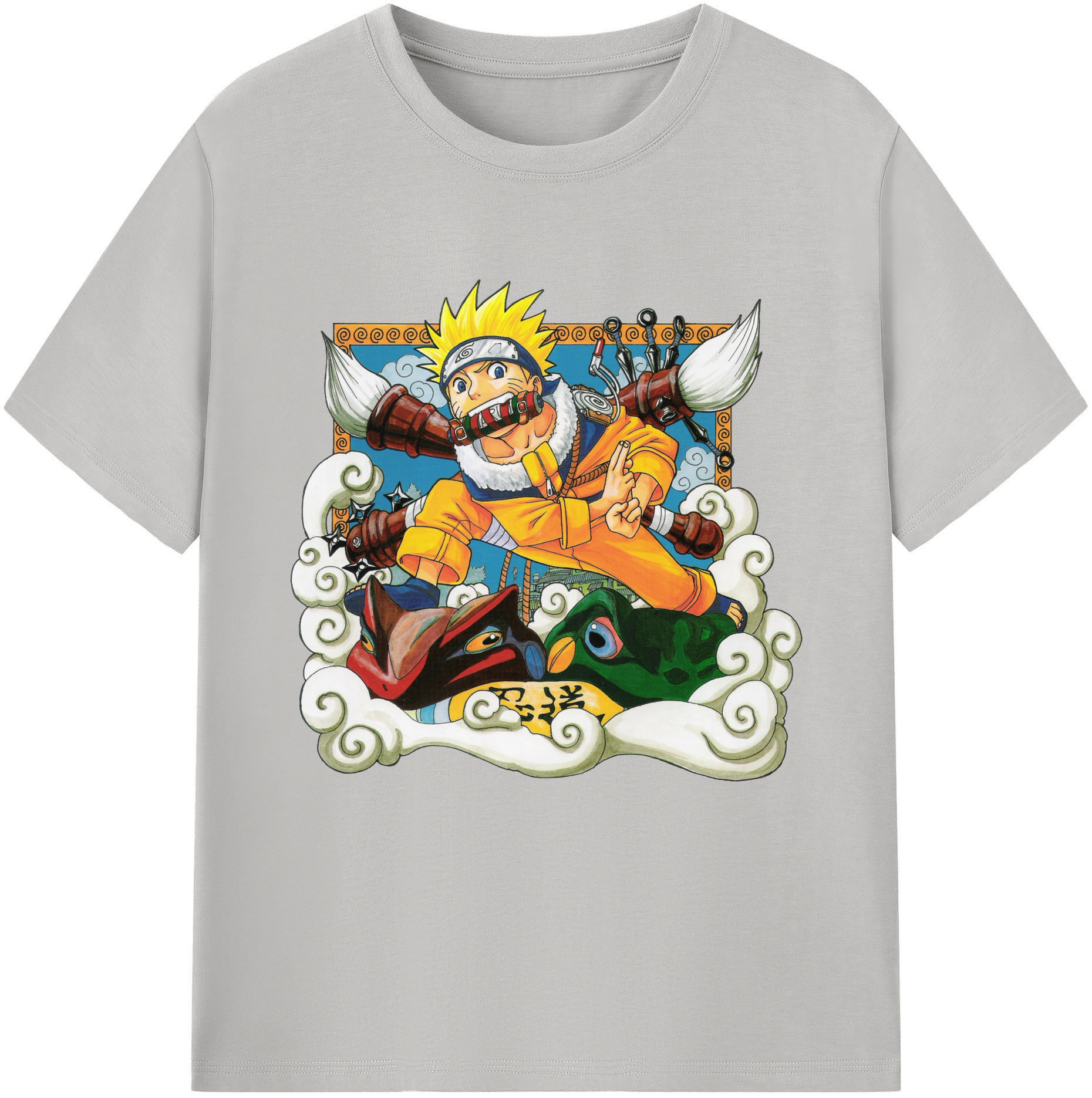 （画像用） NARUTO -ナルト- うずまき ナルト Uzumaki Naruto レディースカジュアルプリントTシャツ（綿100％）
