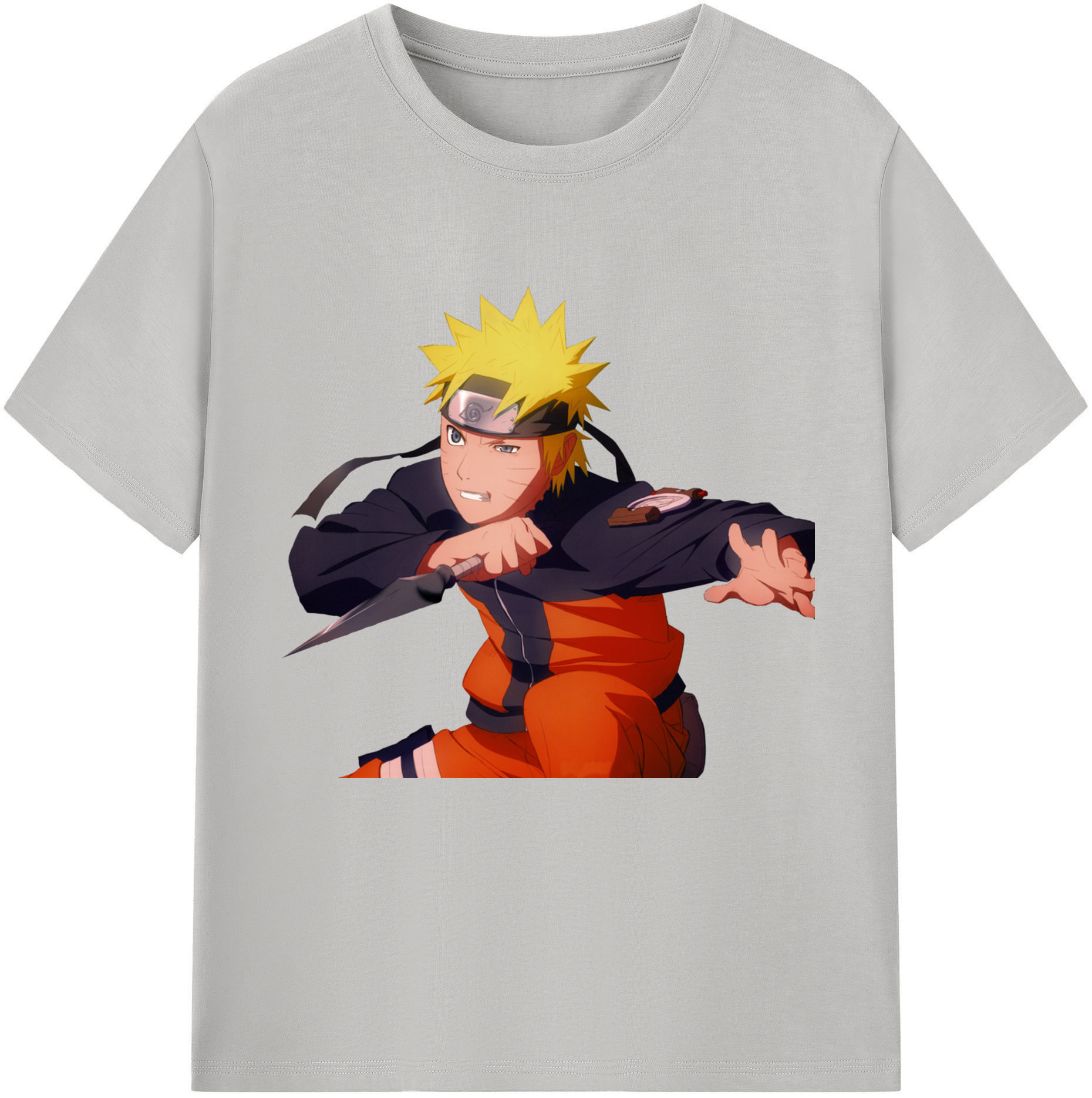 （画像用） NARUTO -ナルト- うずまき ナルト Uzumaki Naruto レディースカジュアルプリントTシャツ（綿100％）