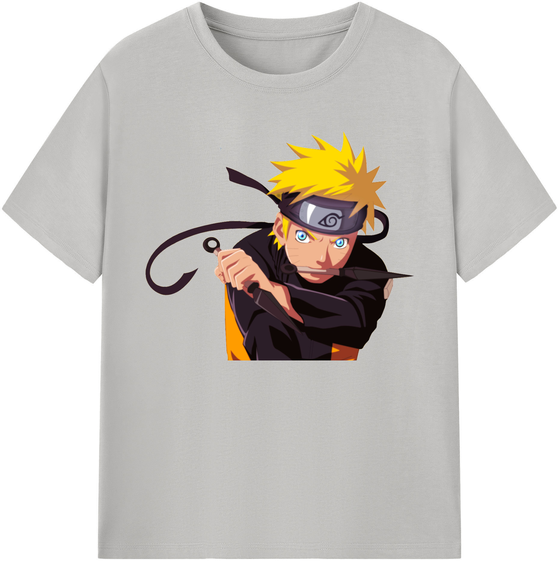 （画像用） NARUTO -ナルト- うずまき ナルト Uzumaki Naruto レディースカジュアルプリントTシャツ（綿100％）