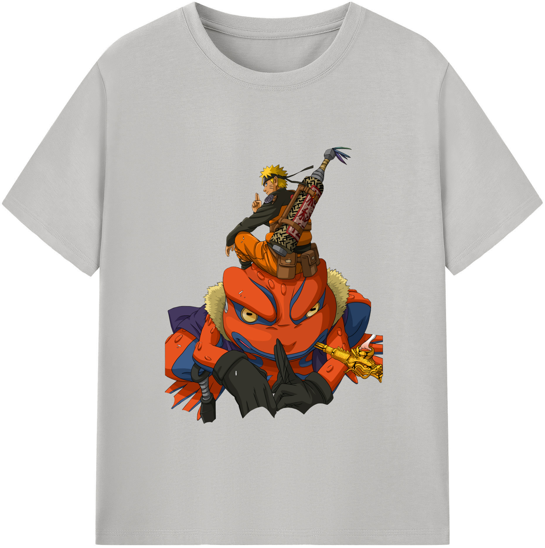 （画像用） NARUTO -ナルト- うずまき ナルト Uzumaki Naruto レディースカジュアルプリントTシャツ（綿100％）