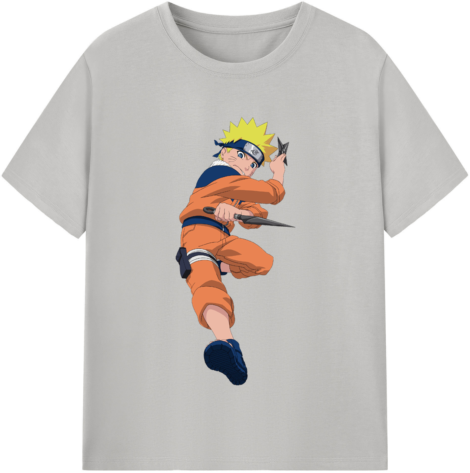 （画像用） NARUTO -ナルト- うずまき ナルト Uzumaki Naruto レディースカジュアルプリントTシャツ（綿100％）