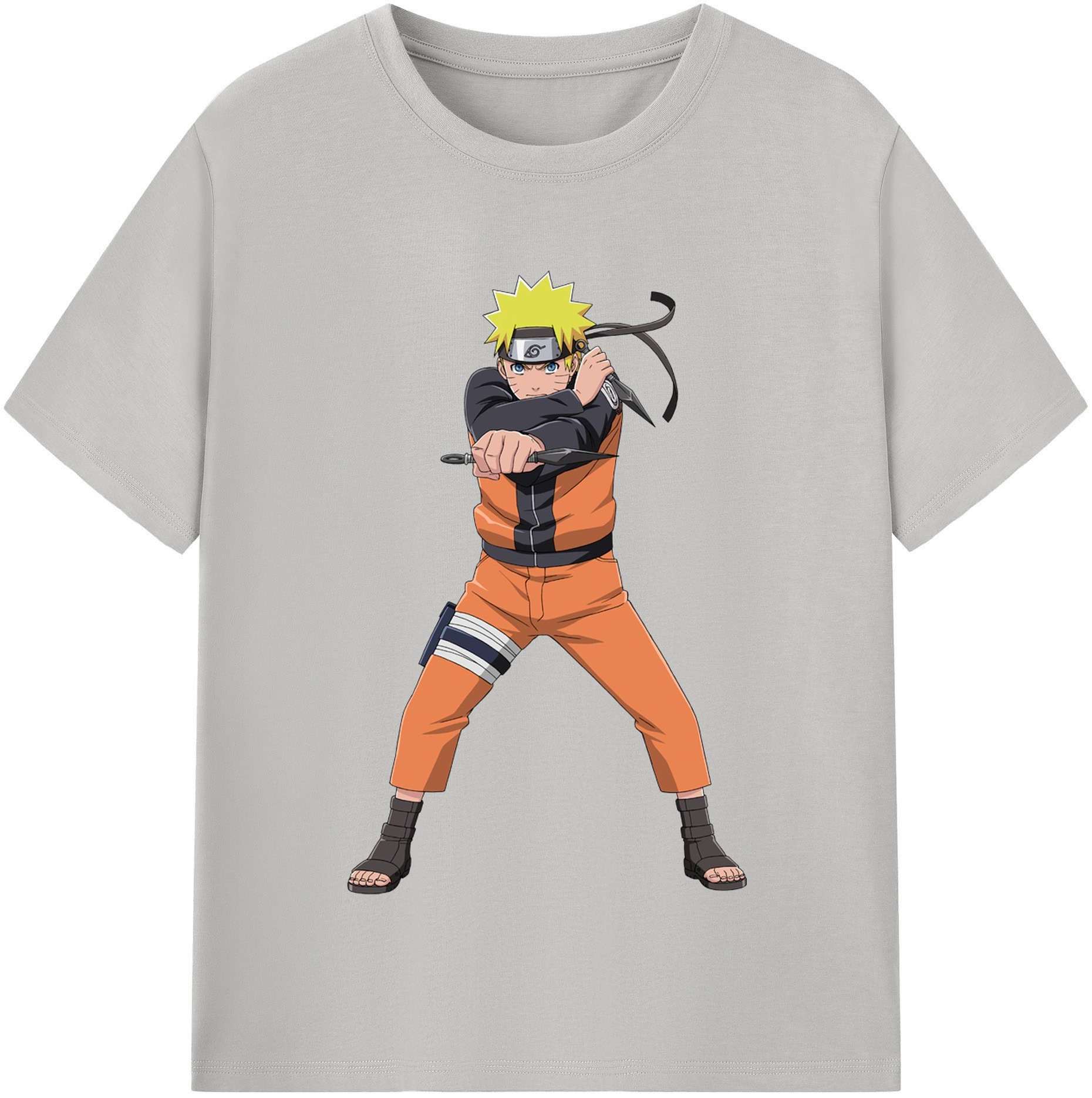 （画像用） NARUTO -ナルト- うずまき ナルト Uzumaki Naruto レディースカジュアルプリントTシャツ（綿100％）