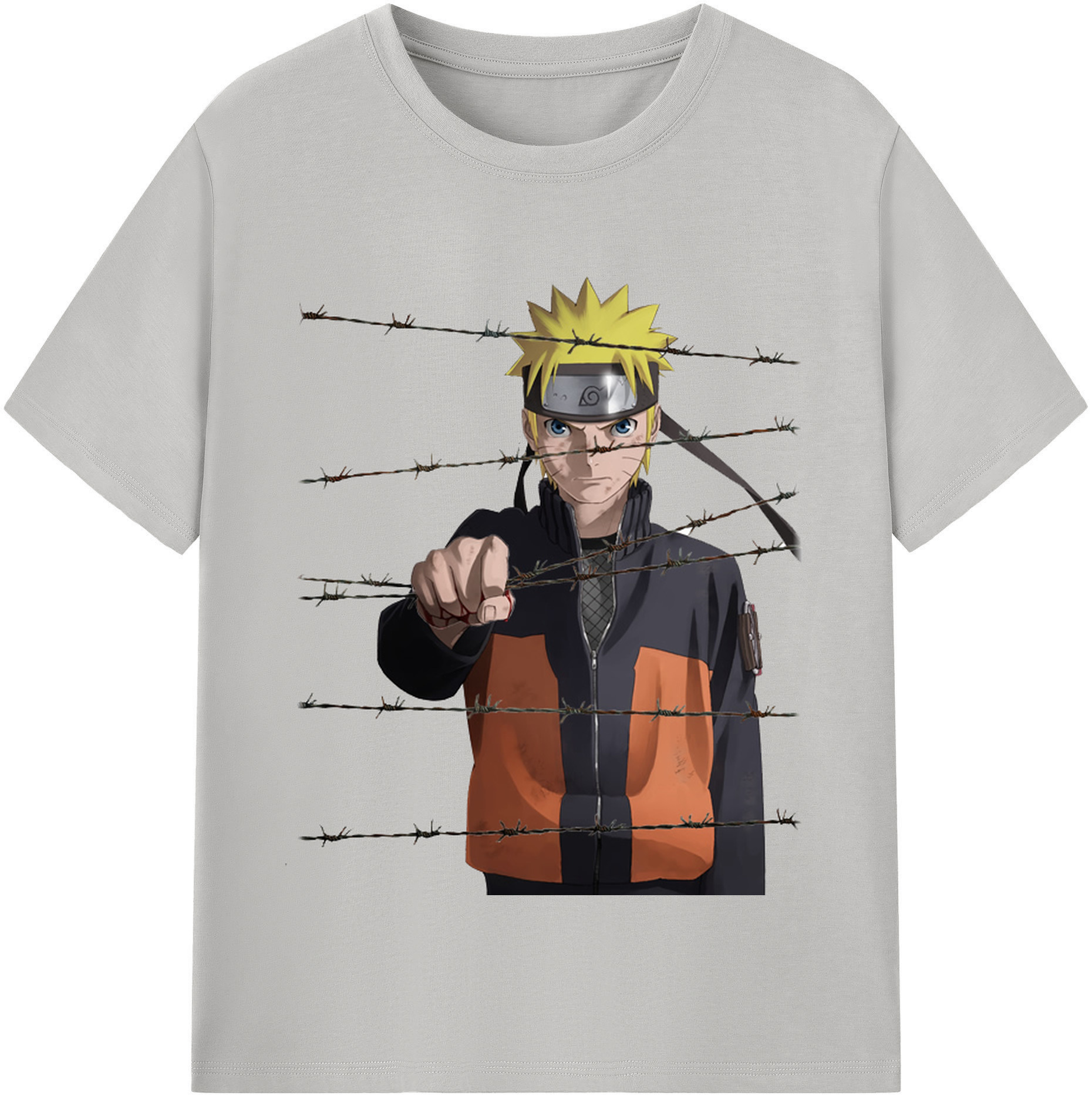 （画像用） NARUTO -ナルト- うずまき ナルト Uzumaki Naruto レディースカジュアルプリントTシャツ（綿100％）