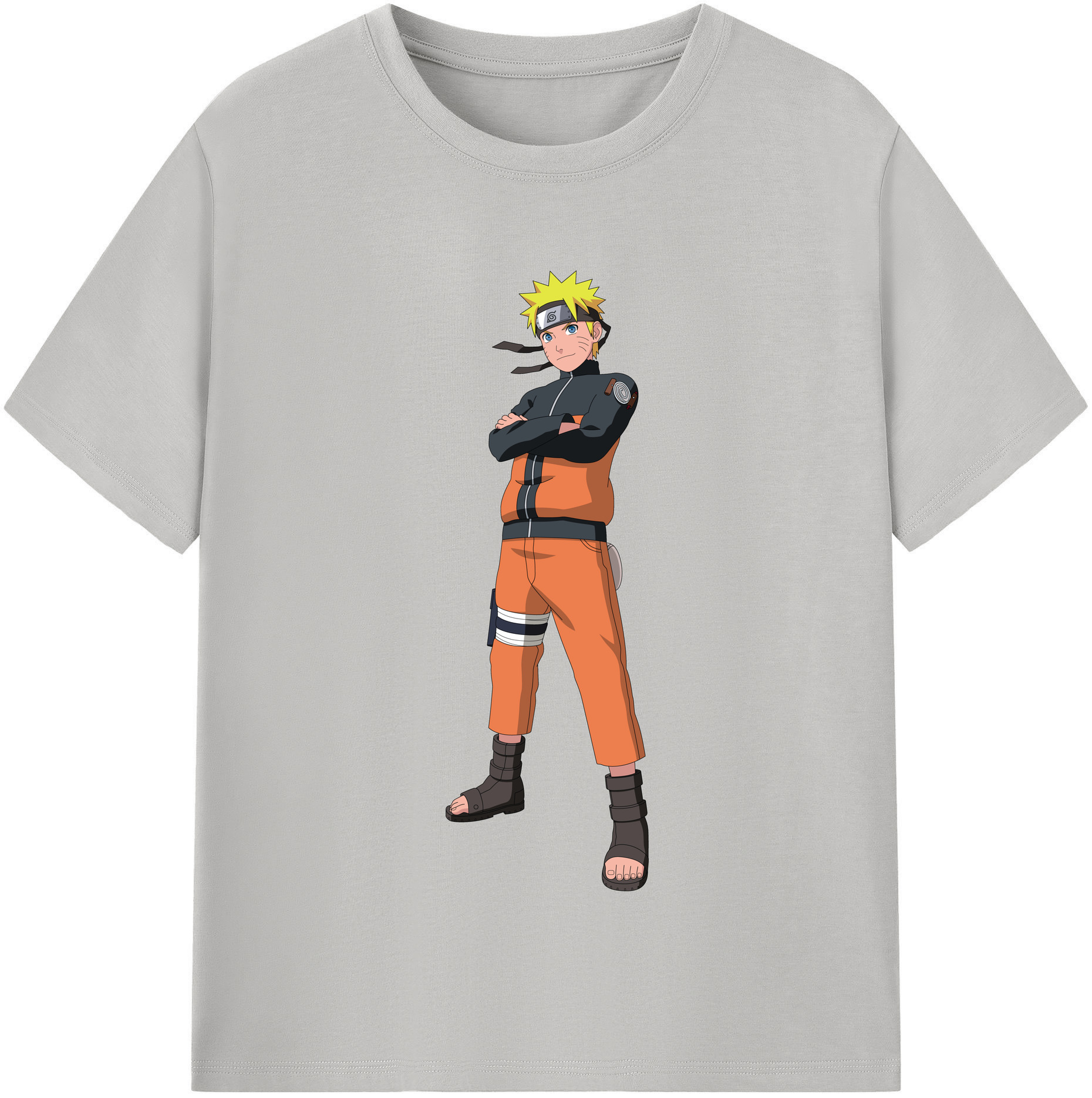 （画像用） NARUTO -ナルト- うずまき ナルト Uzumaki Naruto レディースカジュアルプリントTシャツ（綿100％）