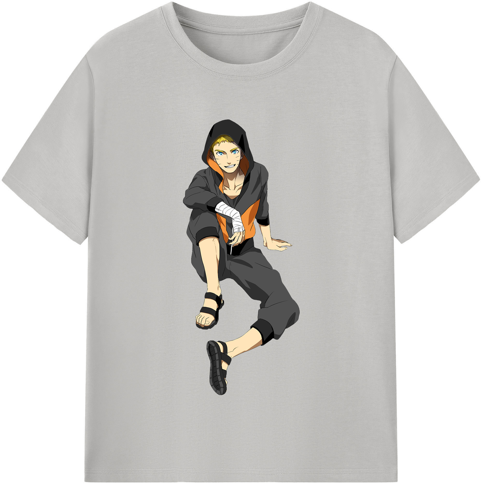 （画像用） NARUTO -ナルト- うずまき ナルト Uzumaki Naruto レディースカジュアルプリントTシャツ（綿100％）