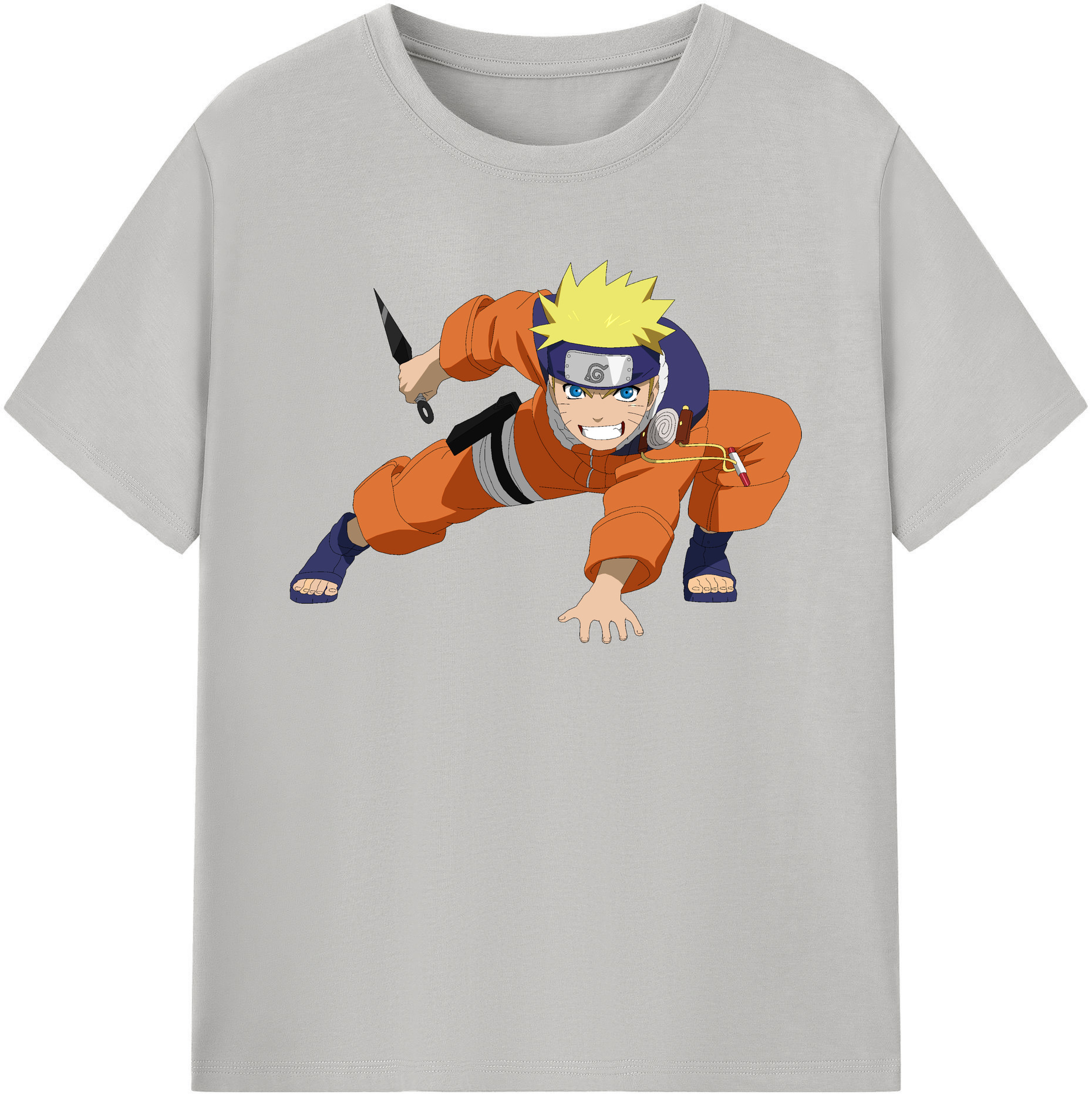（画像用） NARUTO -ナルト- うずまき ナルト Uzumaki Naruto レディースカジュアルプリントTシャツ（綿100％）