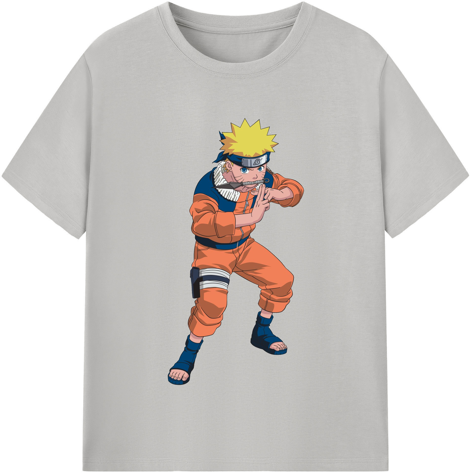 NARUTO -ナルト- うずまき ナルト Uzumaki Naruto レディースカジュアルプリントTシャツ（綿100％）