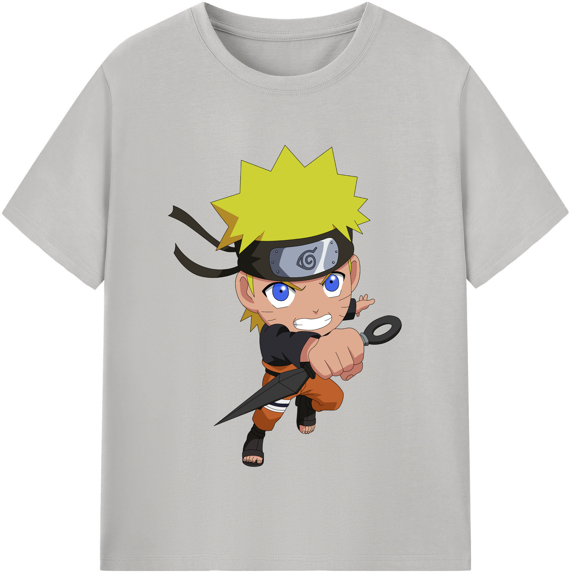 （画像用） NARUTO -ナルト- うずまき ナルト Uzumaki Naruto レディースカジュアルプリントTシャツ（綿100％）