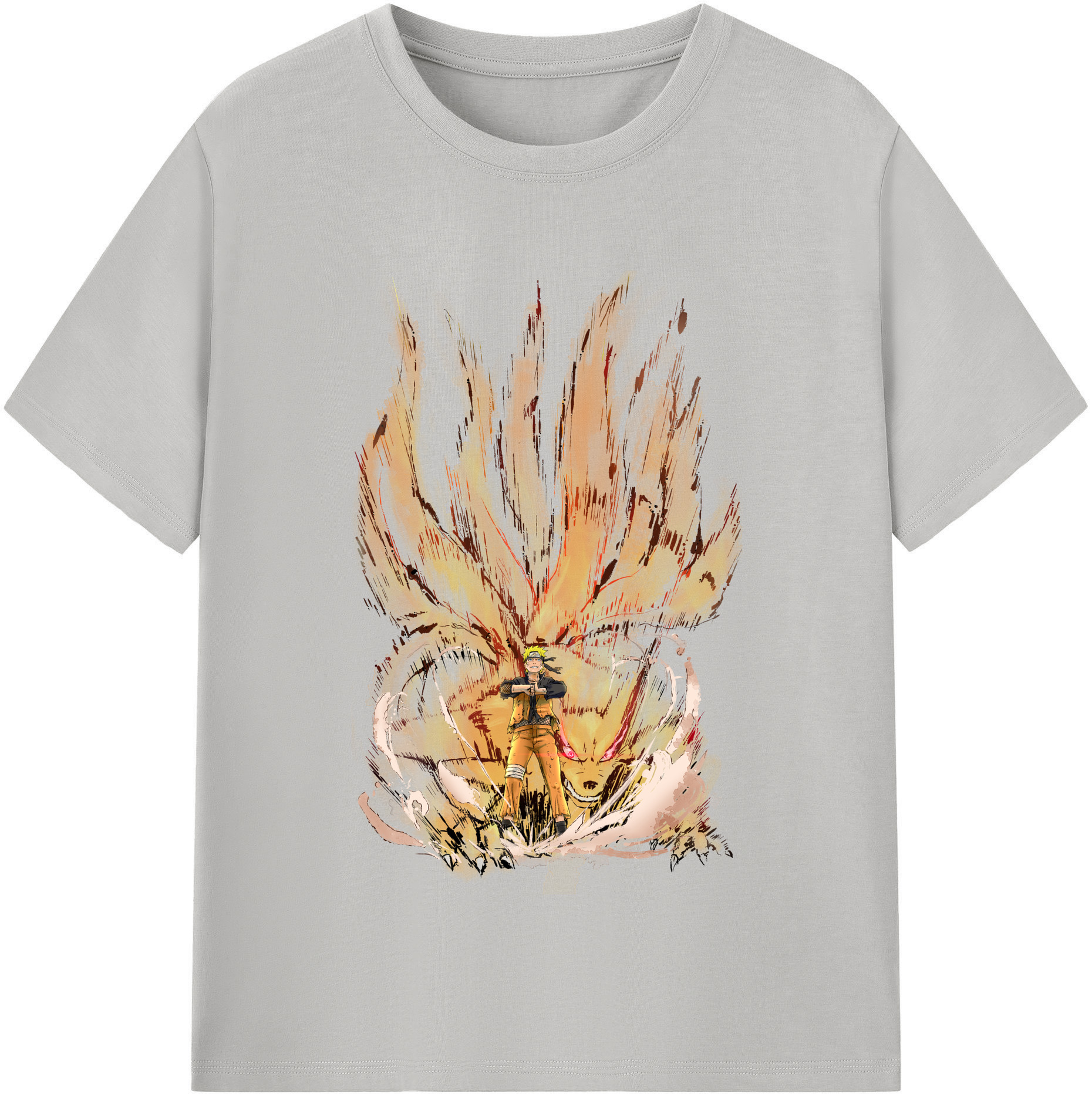 （画像用） NARUTO -ナルト- うずまき ナルト Uzumaki Naruto レディースカジュアルプリントTシャツ（綿100％）
