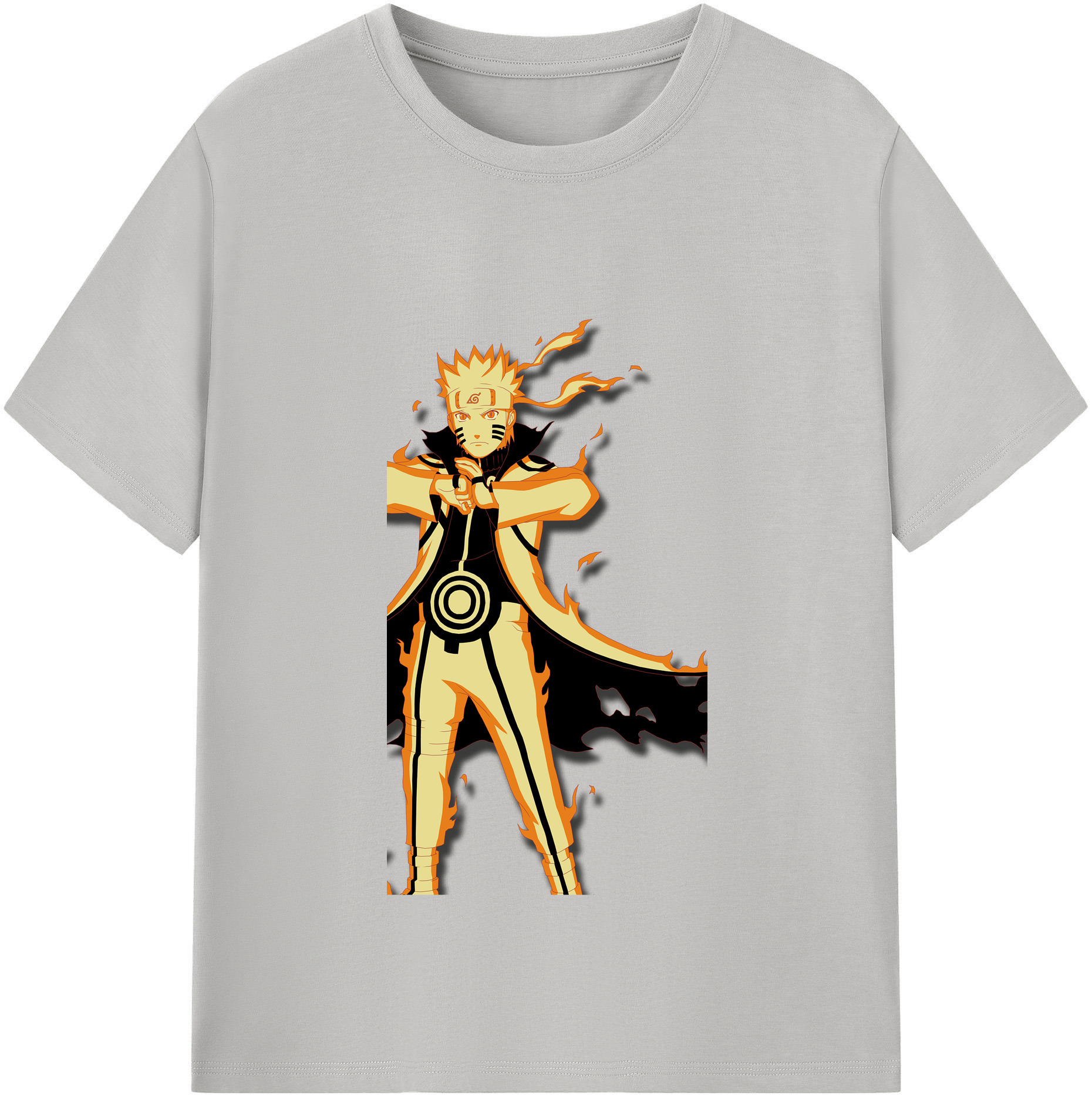 （画像用） NARUTO -ナルト- うずまき ナルト Uzumaki Naruto レディースカジュアルプリントTシャツ（綿100％）