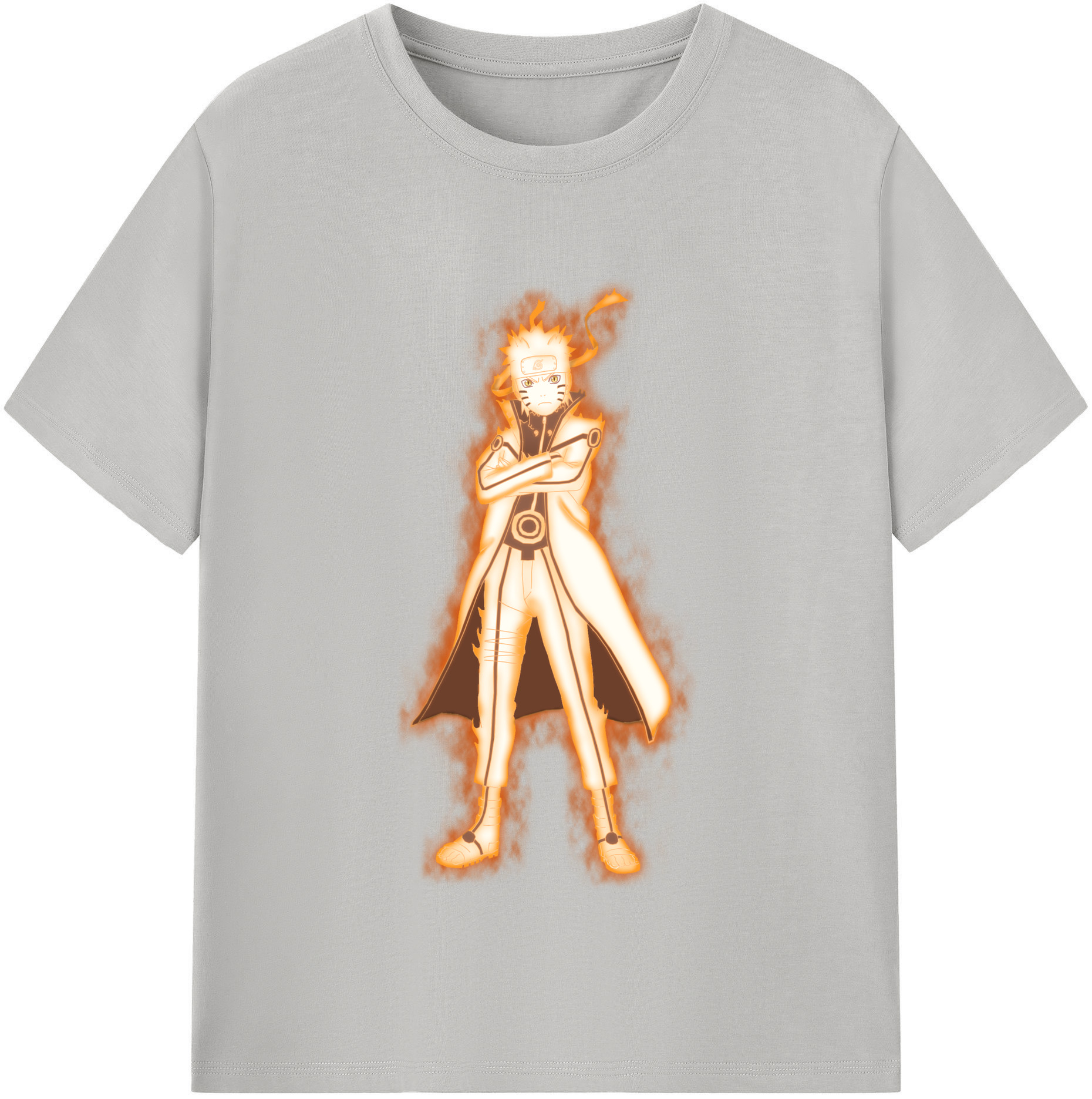 （画像用） NARUTO -ナルト- うずまき ナルト Uzumaki Naruto レディースカジュアルプリントTシャツ（綿100％）