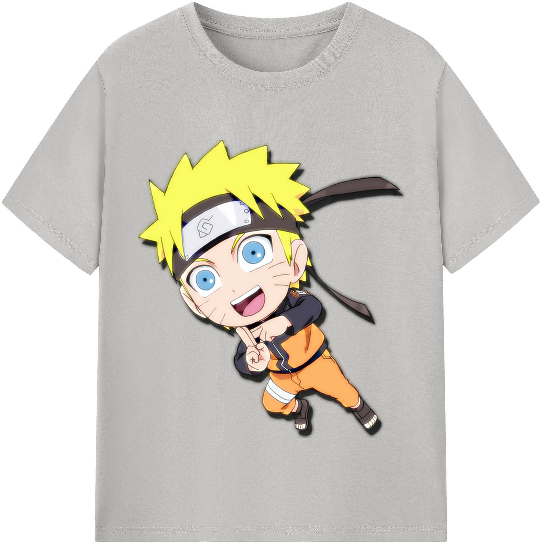 （画像用） NARUTO -ナルト- うずまき ナルト Uzumaki Naruto レディースカジュアルプリントTシャツ（綿100％）