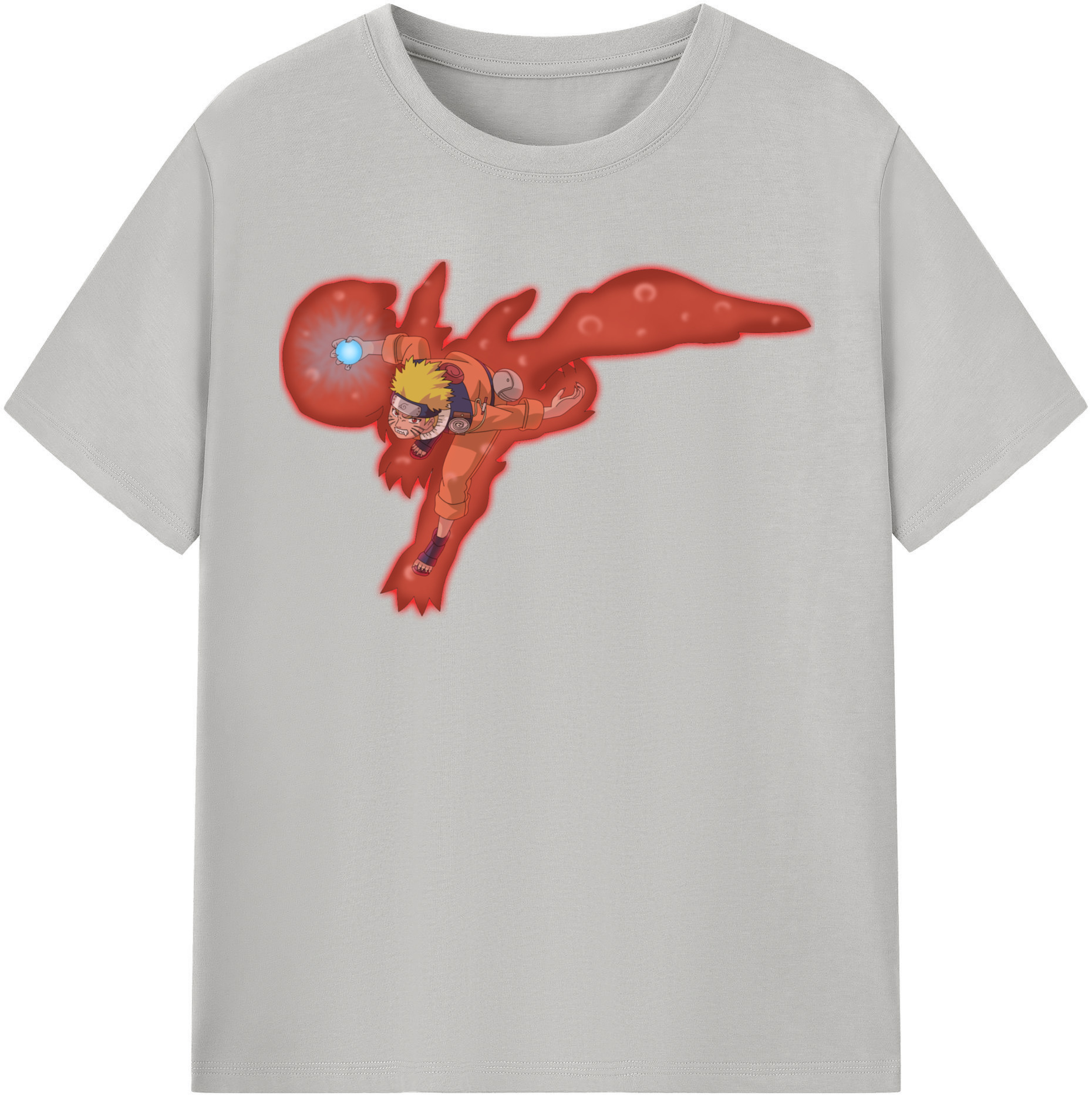 （画像用） NARUTO -ナルト- うずまき ナルト Uzumaki Naruto レディースカジュアルプリントTシャツ（綿100％）