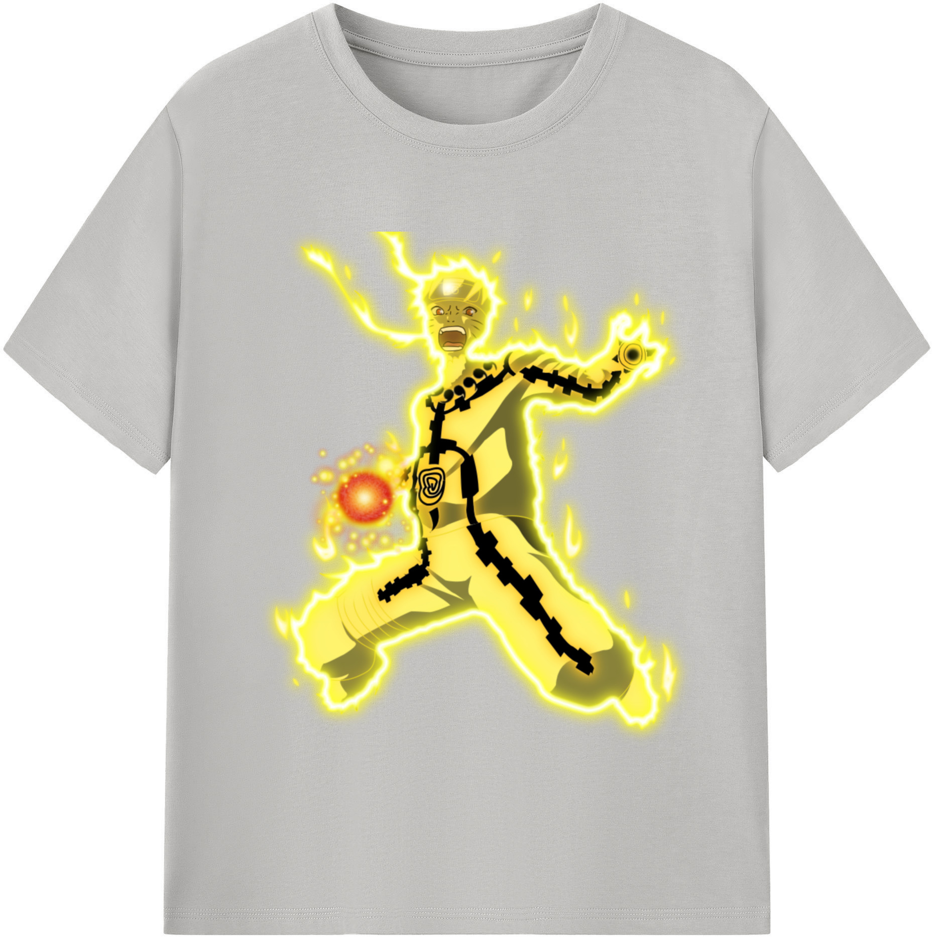 （画像用） NARUTO -ナルト- うずまき ナルト Uzumaki Naruto レディースカジュアルプリントTシャツ（綿100％）