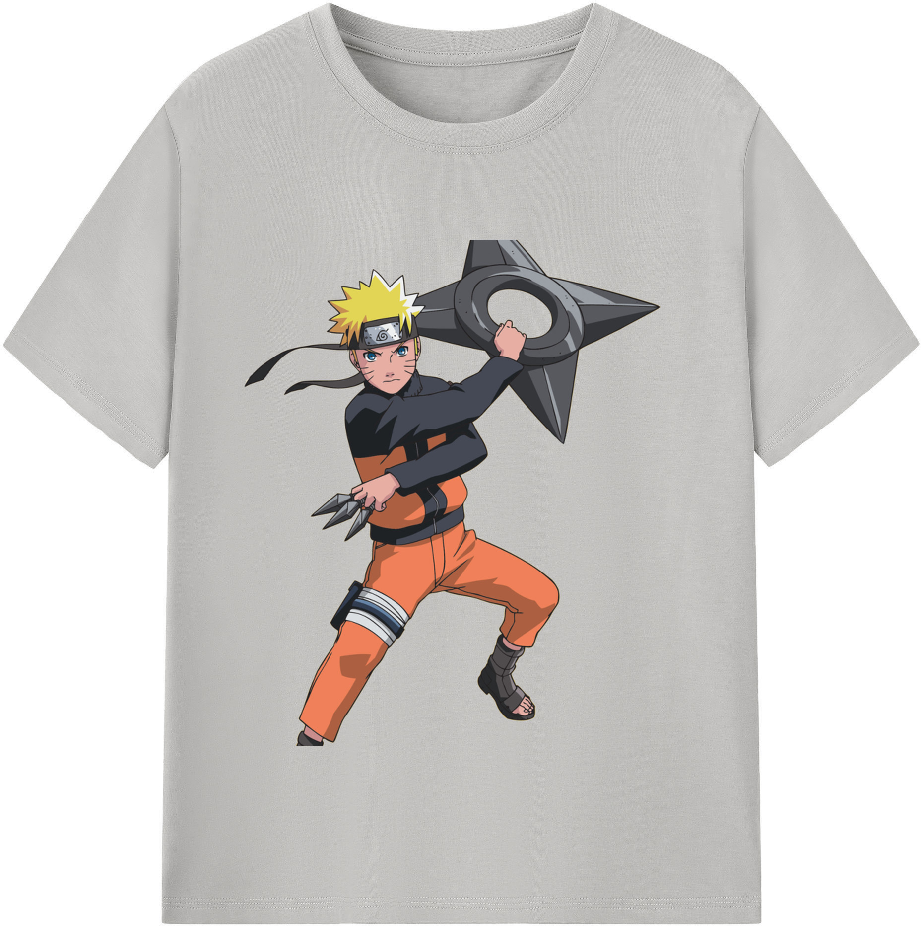 （画像用） NARUTO -ナルト- うずまき ナルト Uzumaki Naruto レディースカジュアルプリントTシャツ（綿100％）