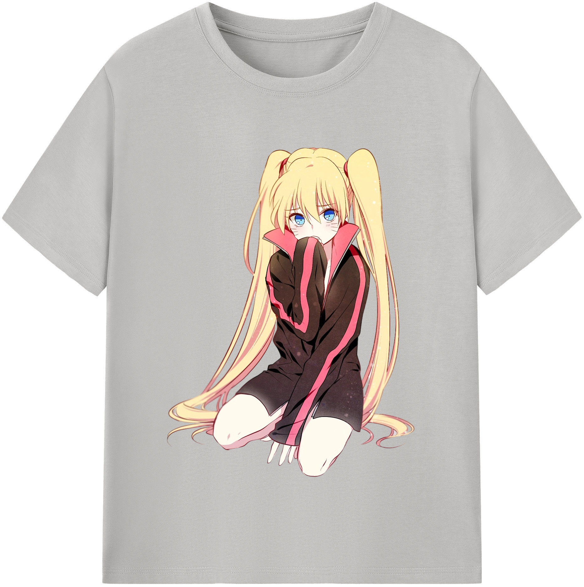 （画像用） NARUTO -ナルト- うずまき ナルト Uzumaki Naruto レディースカジュアルプリントTシャツ（綿100％）