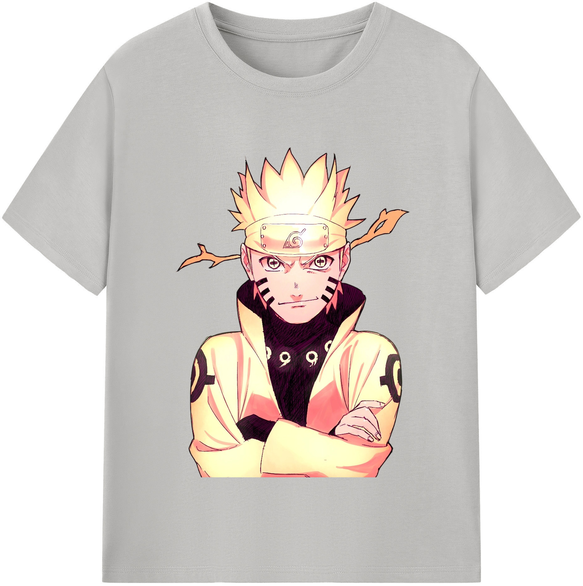 （画像用） NARUTO -ナルト- うずまき ナルト Uzumaki Naruto レディースカジュアルプリントTシャツ（綿100％）