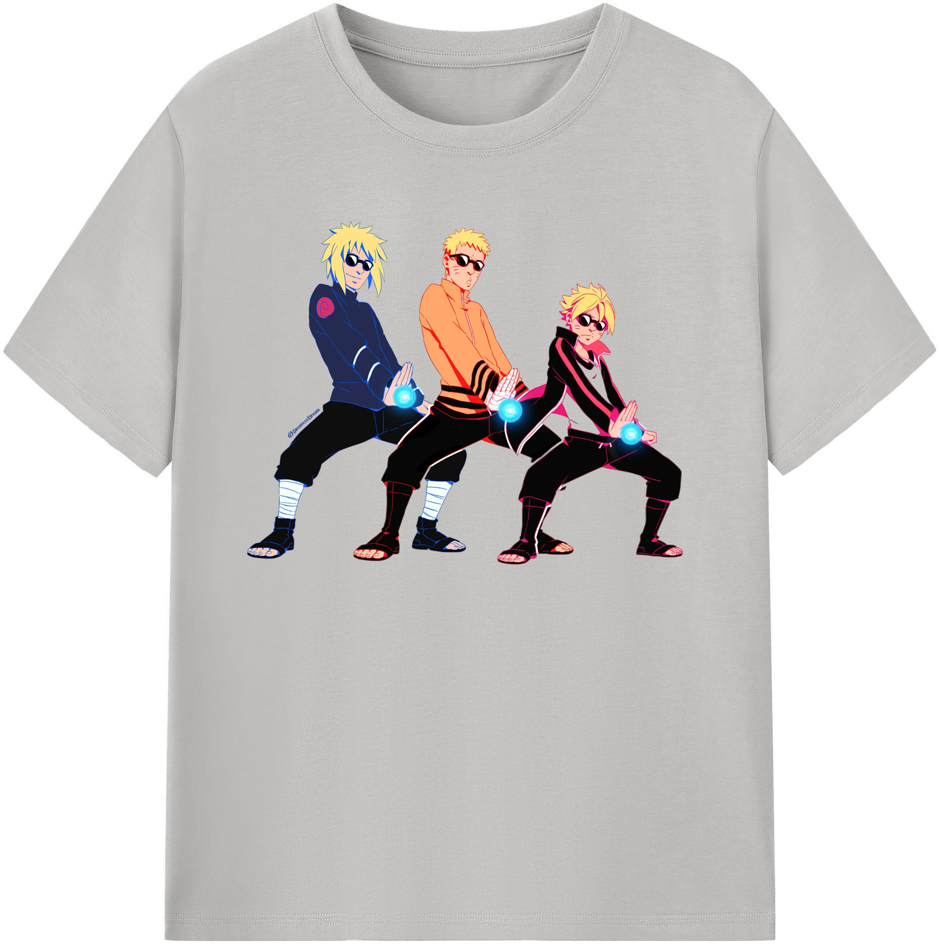 （画像用） NARUTO -ナルト- うずまき ナルト Uzumaki Naruto レディースカジュアルプリントTシャツ（綿100％）