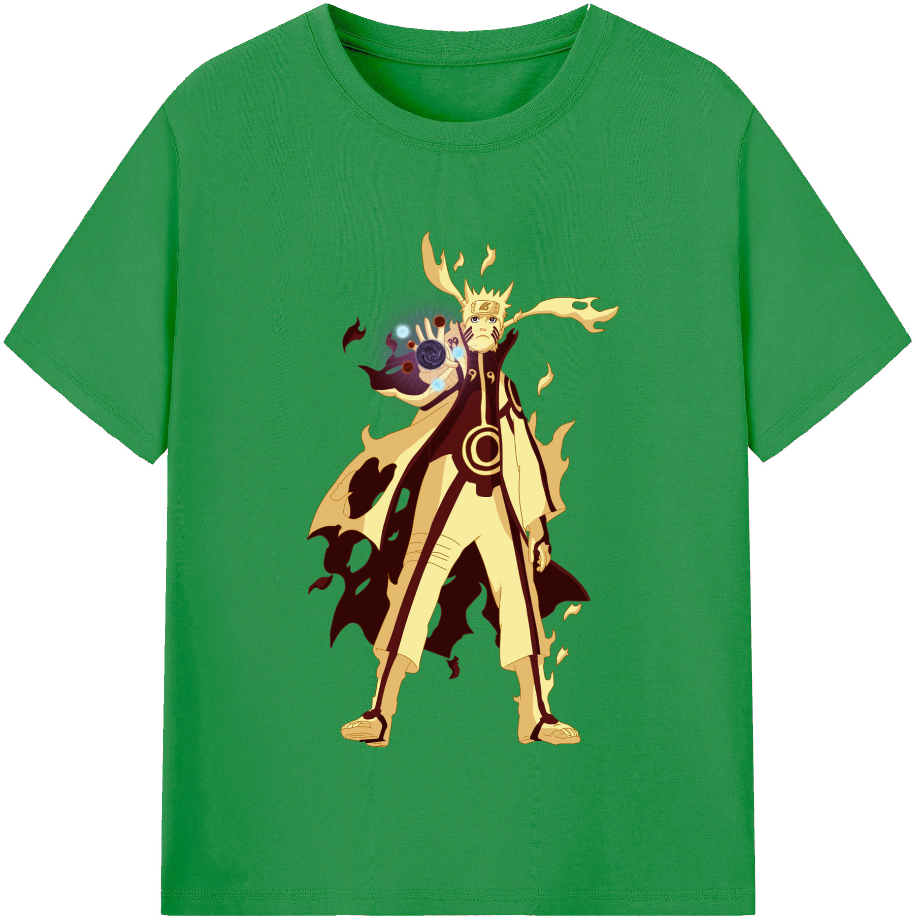NARUTO -ナルト- うずまき ナルト Uzumaki Naruto レディースカジュアルプリントTシャツ（綿100％）