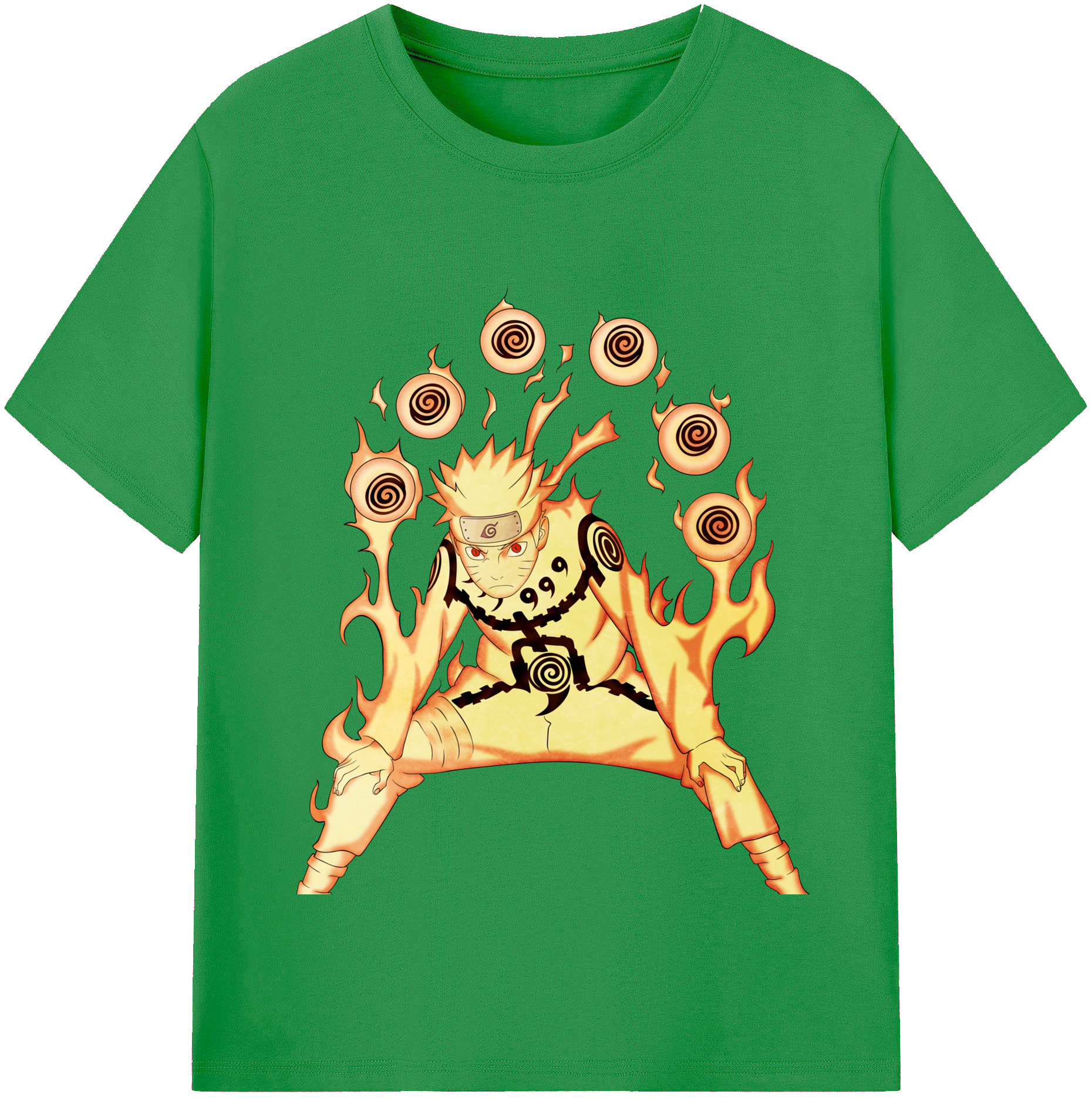 （画像用） NARUTO -ナルト- うずまき ナルト Uzumaki Naruto レディースカジュアルプリントTシャツ（綿100％）