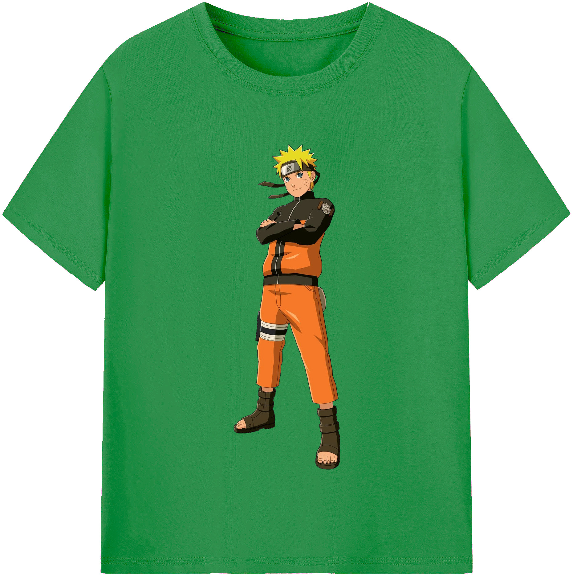 NARUTO -ナルト- うずまき ナルト Uzumaki Naruto レディースカジュアルプリントTシャツ（綿100％）