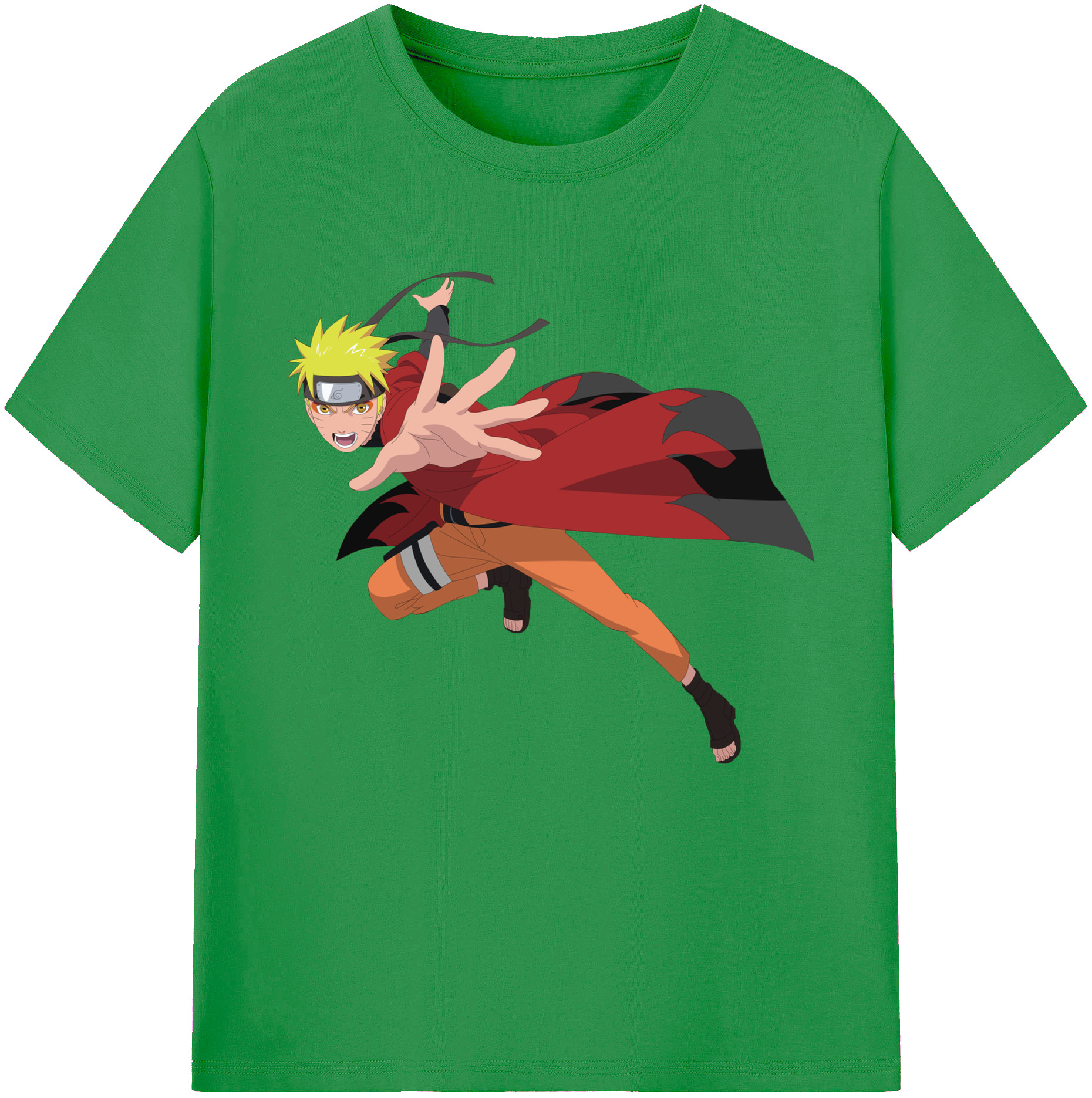 （画像用） NARUTO -ナルト- うずまき ナルト Uzumaki Naruto レディースカジュアルプリントTシャツ（綿100％）