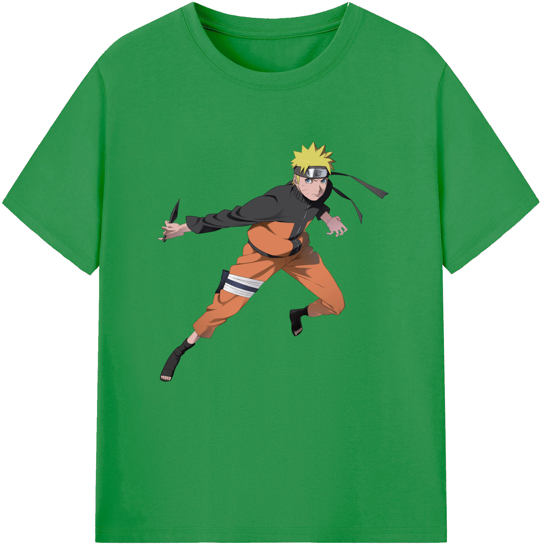 NARUTO -ナルト- うずまき ナルト Uzumaki Naruto レディースカジュアルプリントTシャツ（綿100％）