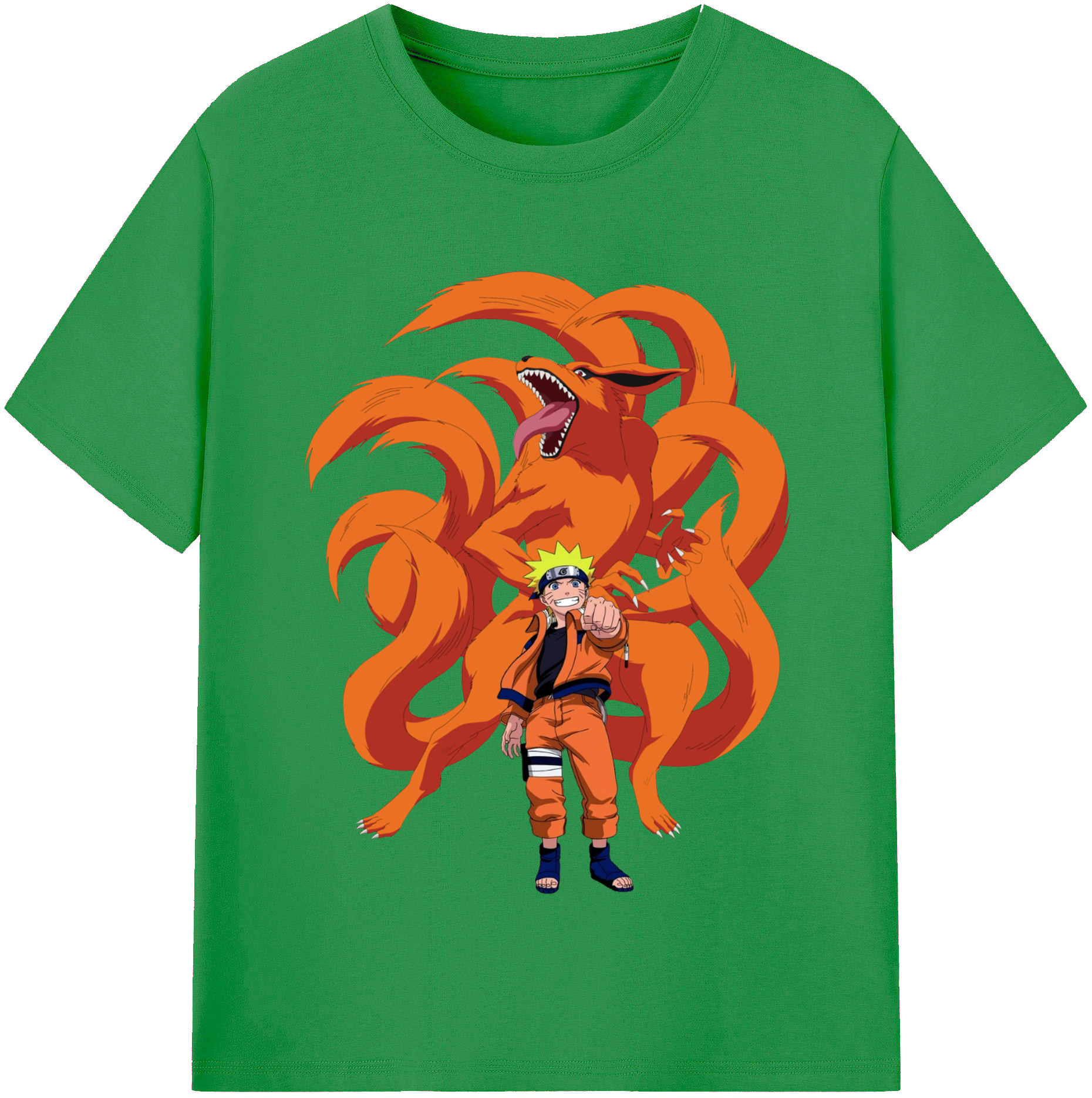 （画像用） NARUTO -ナルト- うずまき ナルト Uzumaki Naruto レディースカジュアルプリントTシャツ（綿100％）