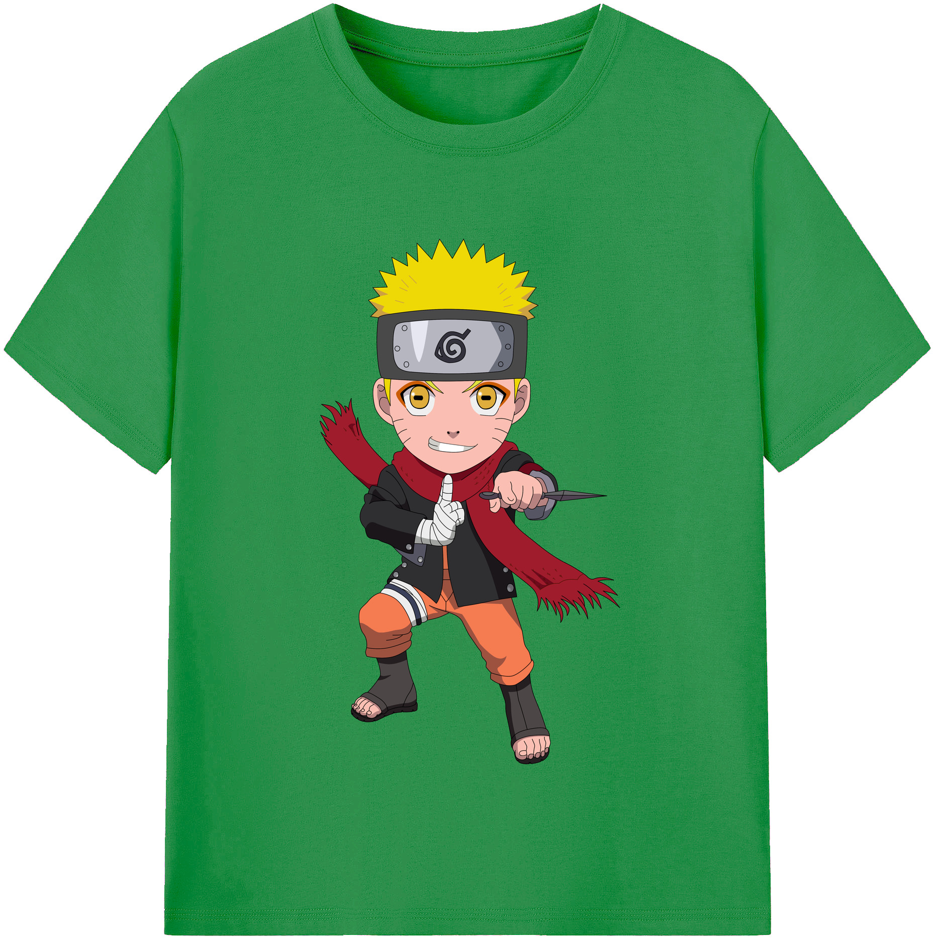（画像用） NARUTO -ナルト- うずまき ナルト Uzumaki Naruto レディースカジュアルプリントTシャツ（綿100％）