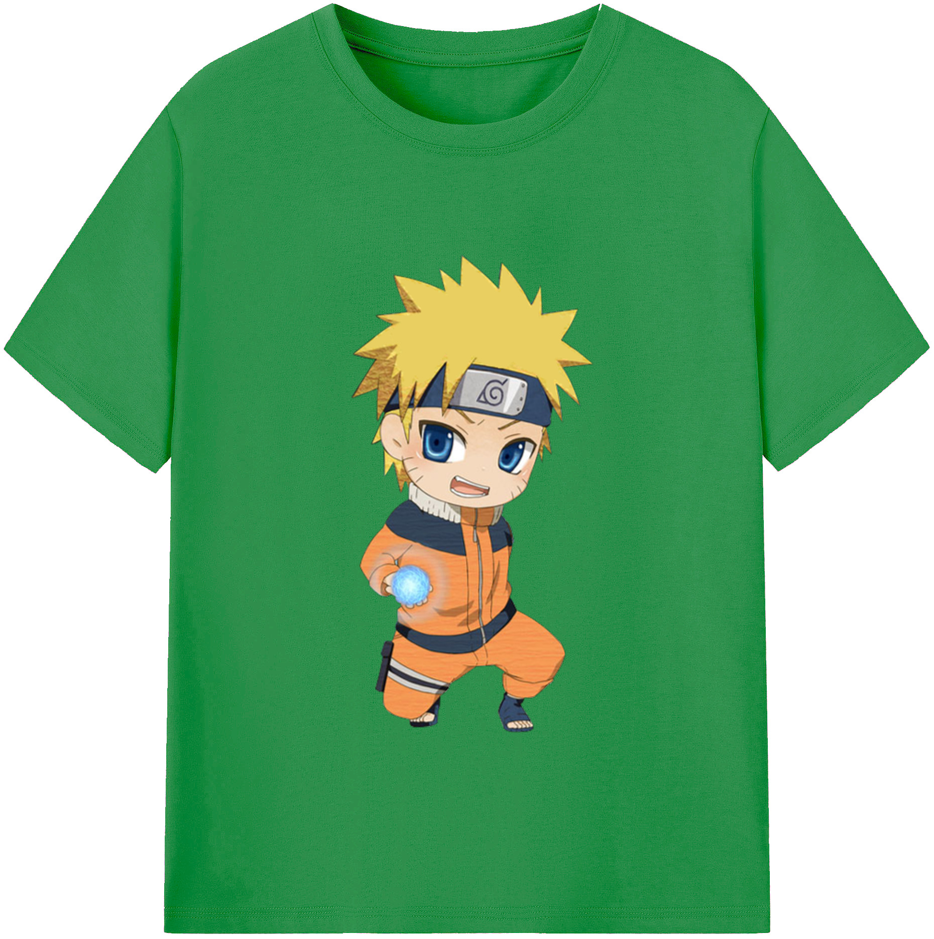 NARUTO -ナルト- うずまき ナルト Uzumaki Naruto レディースカジュアルプリントTシャツ（綿100％）
