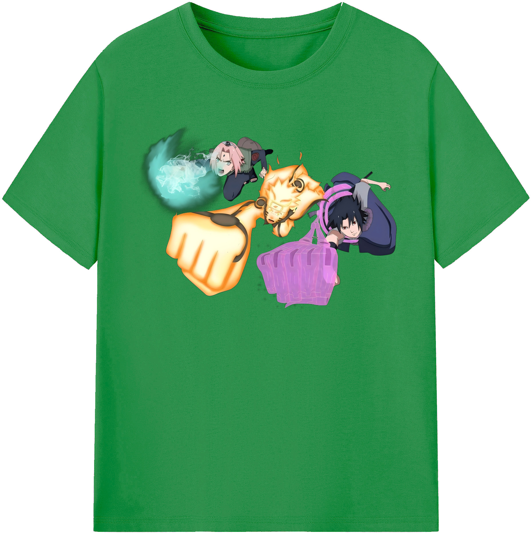 （画像用） NARUTO -ナルト- うずまき ナルト Uzumaki Naruto レディースカジュアルプリントTシャツ（綿100％）