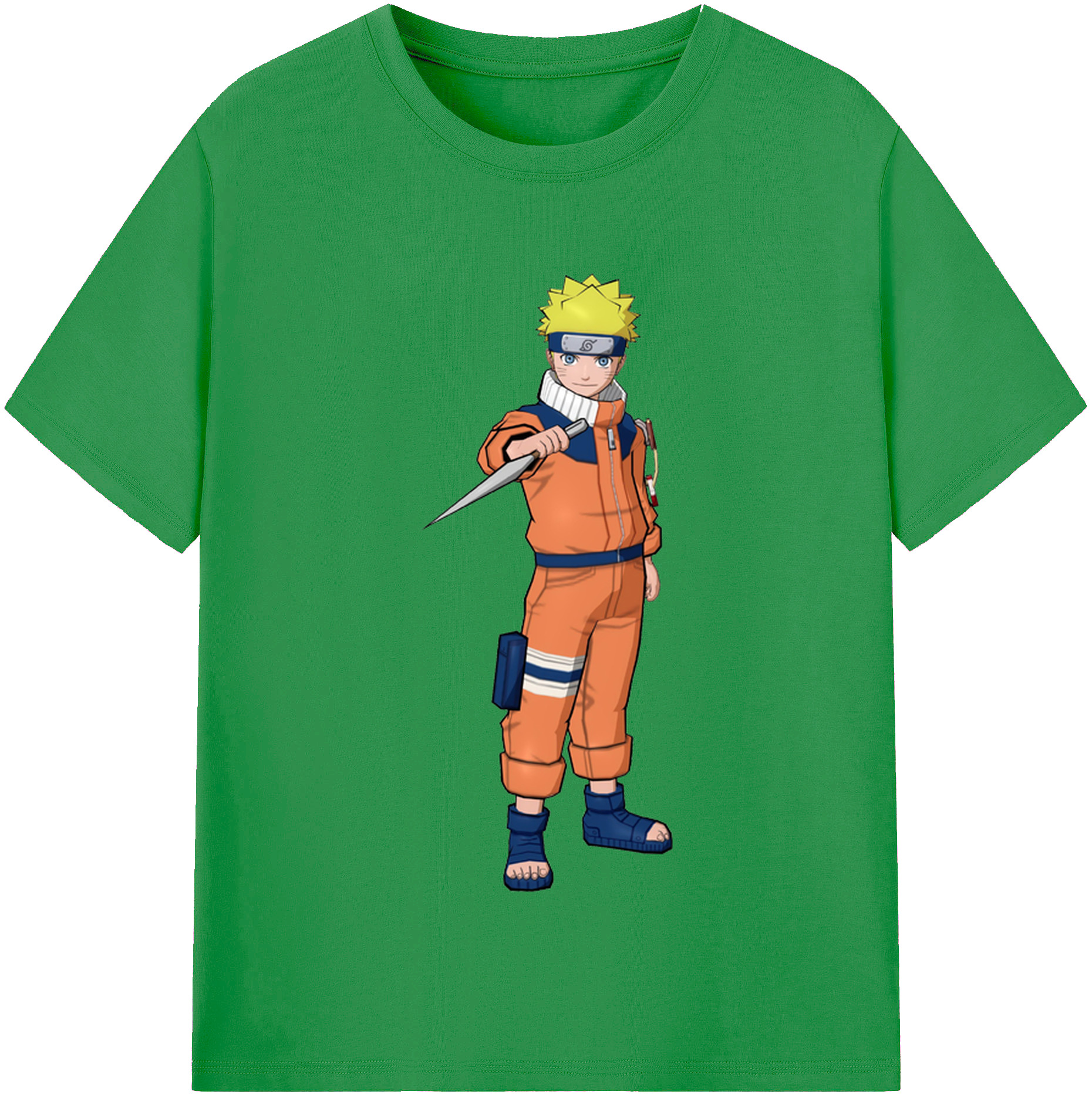 （画像用） NARUTO -ナルト- うずまき ナルト Uzumaki Naruto レディースカジュアルプリントTシャツ（綿100％）