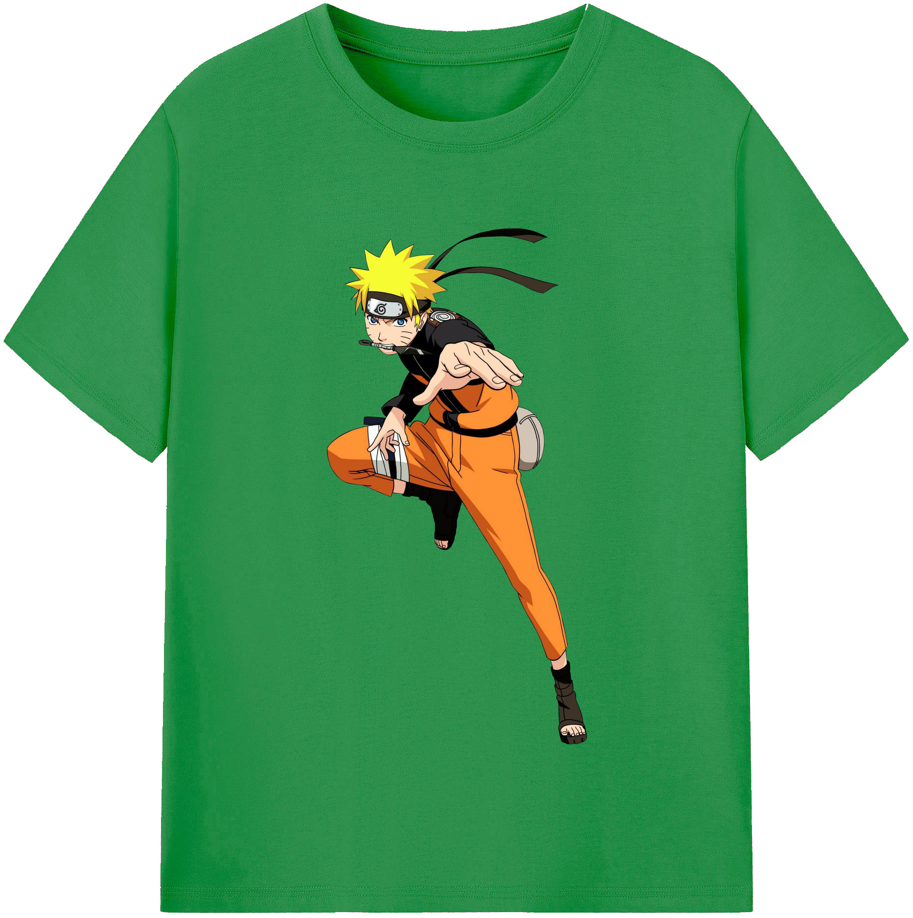 （画像用） NARUTO -ナルト- うずまき ナルト Uzumaki Naruto レディースカジュアルプリントTシャツ（綿100％）