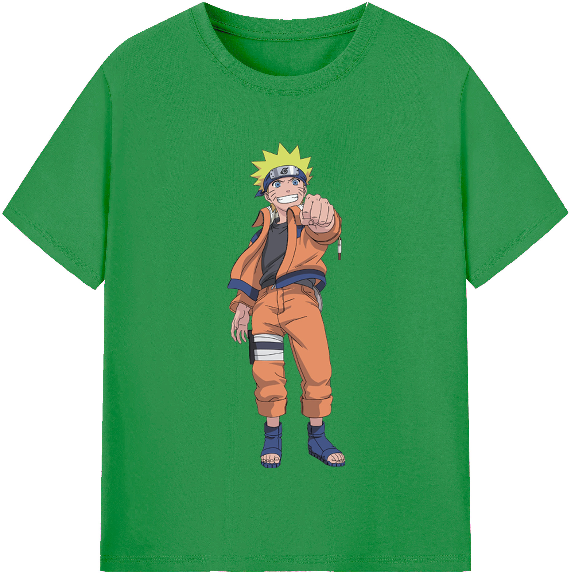 （画像用） NARUTO -ナルト- うずまき ナルト Uzumaki Naruto レディースカジュアルプリントTシャツ（綿100％）