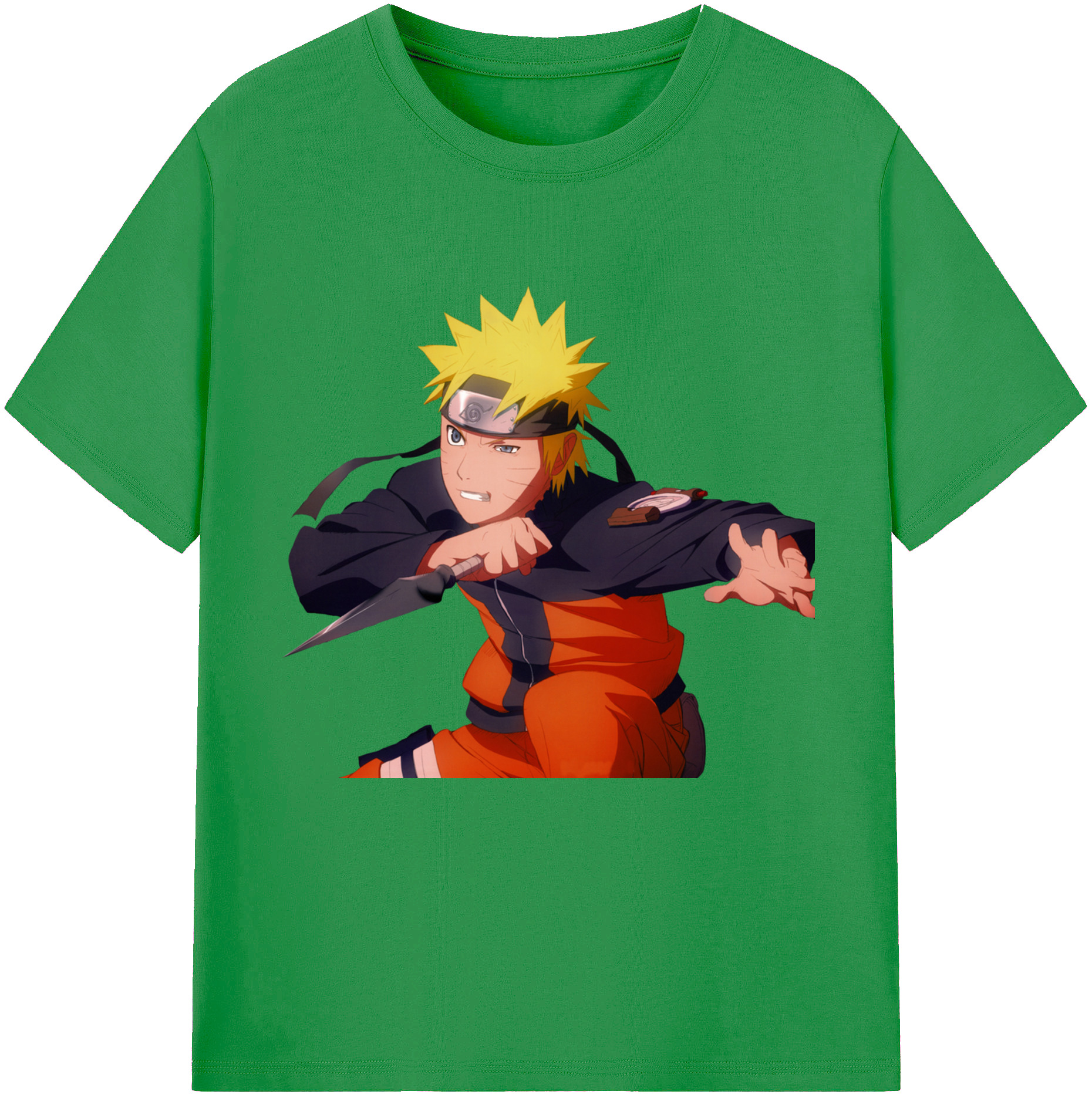 （画像用） NARUTO -ナルト- うずまき ナルト Uzumaki Naruto レディースカジュアルプリントTシャツ（綿100％）