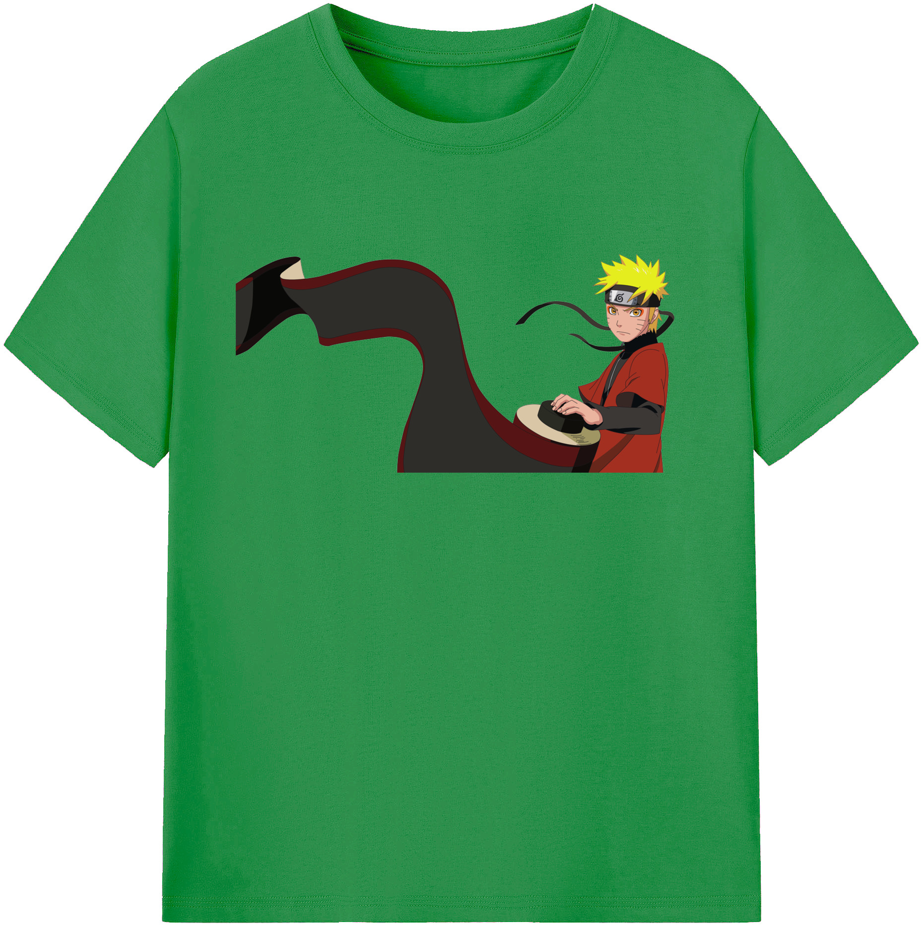（画像用） NARUTO -ナルト- うずまき ナルト Uzumaki Naruto レディースカジュアルプリントTシャツ（綿100％）