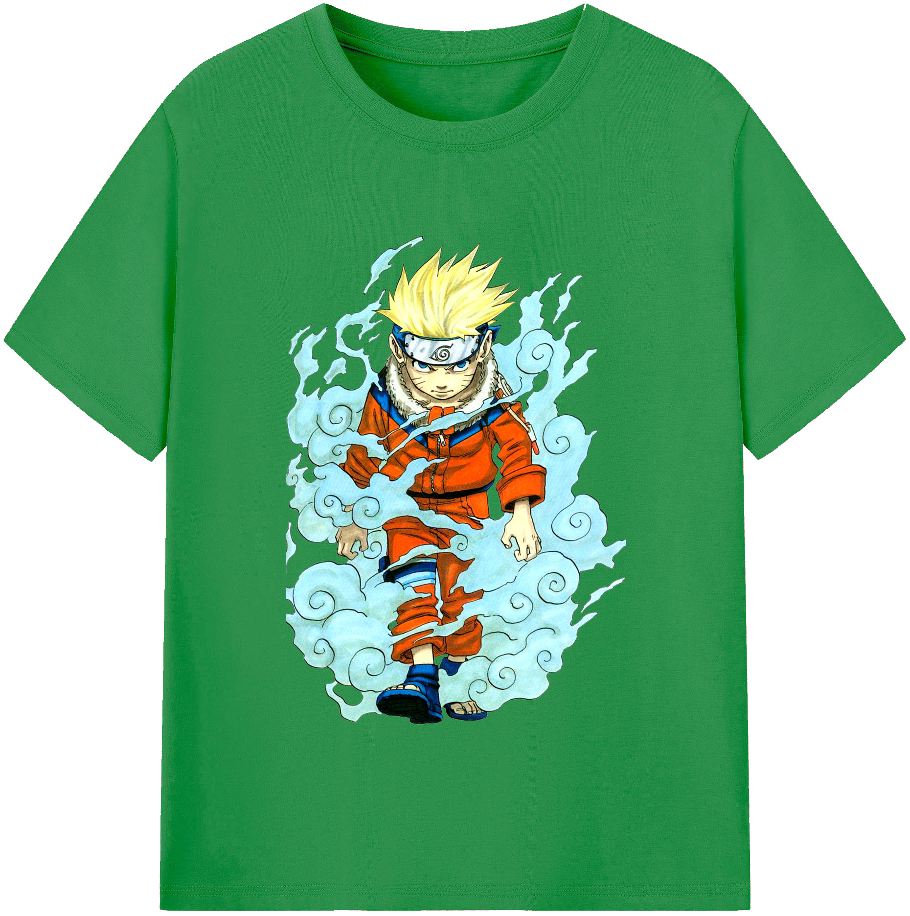 （画像用） NARUTO -ナルト- うずまき ナルト Uzumaki Naruto レディースカジュアルプリントTシャツ（綿100％）