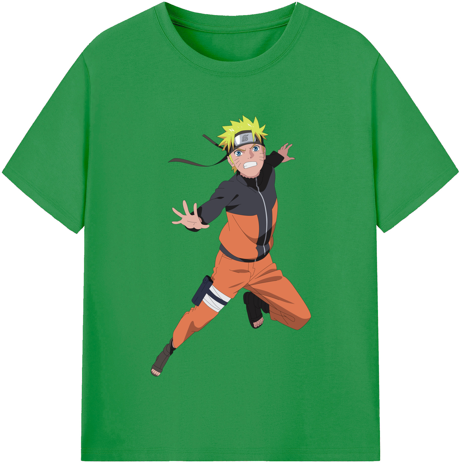 NARUTO -ナルト- うずまき ナルト Uzumaki Naruto レディースカジュアルプリントTシャツ（綿100％）