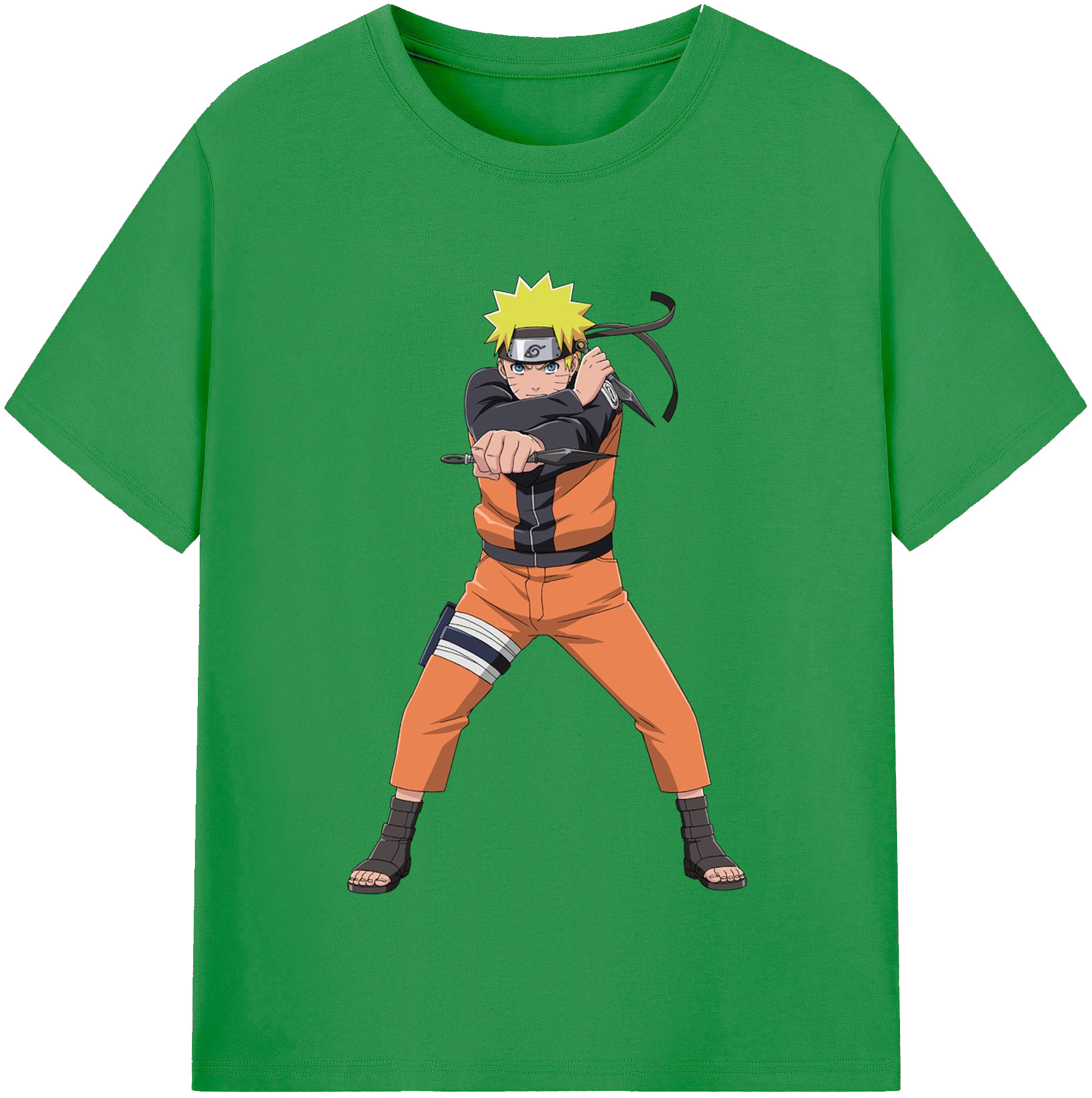 （画像用） NARUTO -ナルト- うずまき ナルト Uzumaki Naruto レディースカジュアルプリントTシャツ（綿100％）