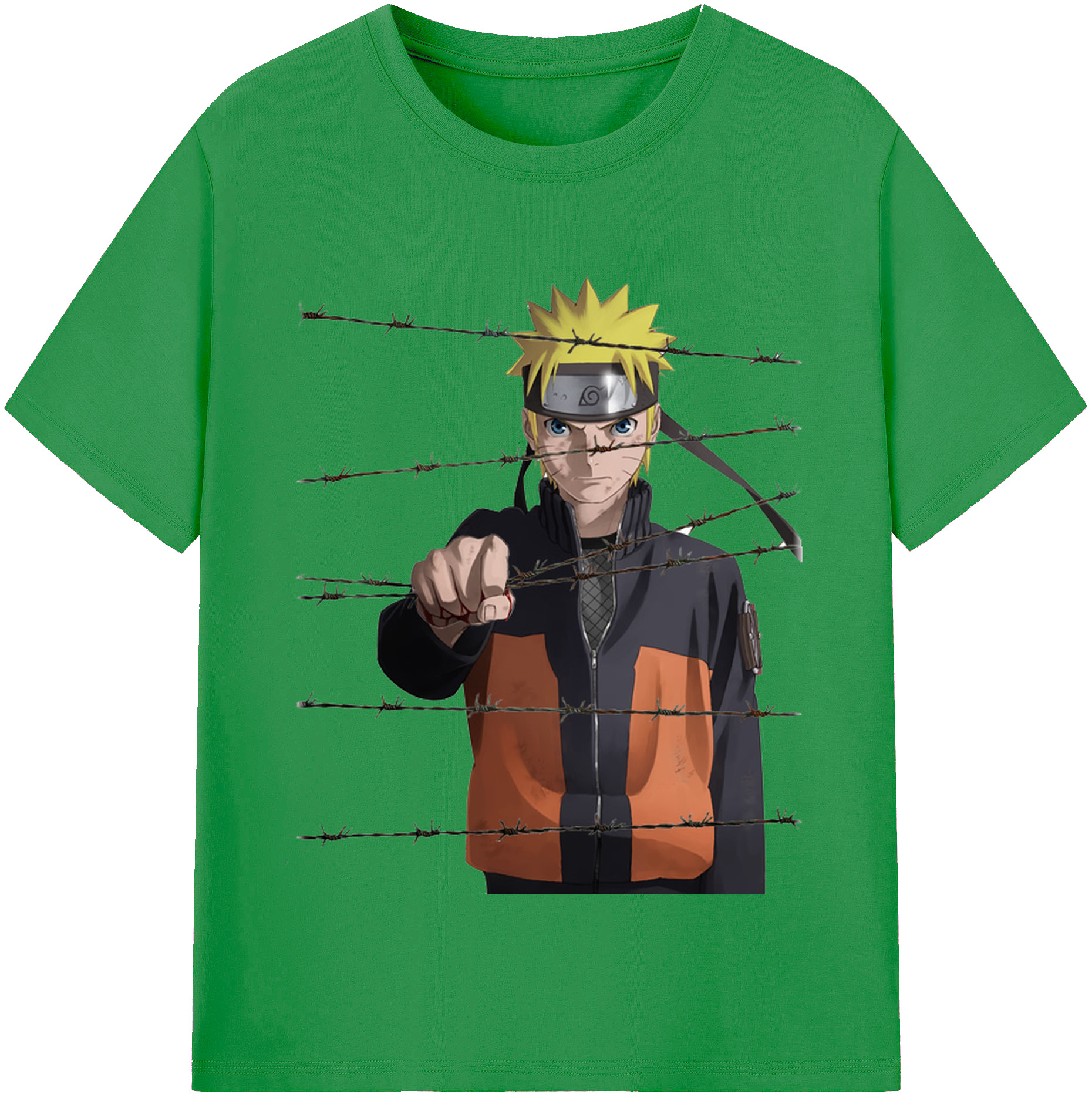 （画像用） NARUTO -ナルト- うずまき ナルト Uzumaki Naruto レディースカジュアルプリントTシャツ（綿100％）