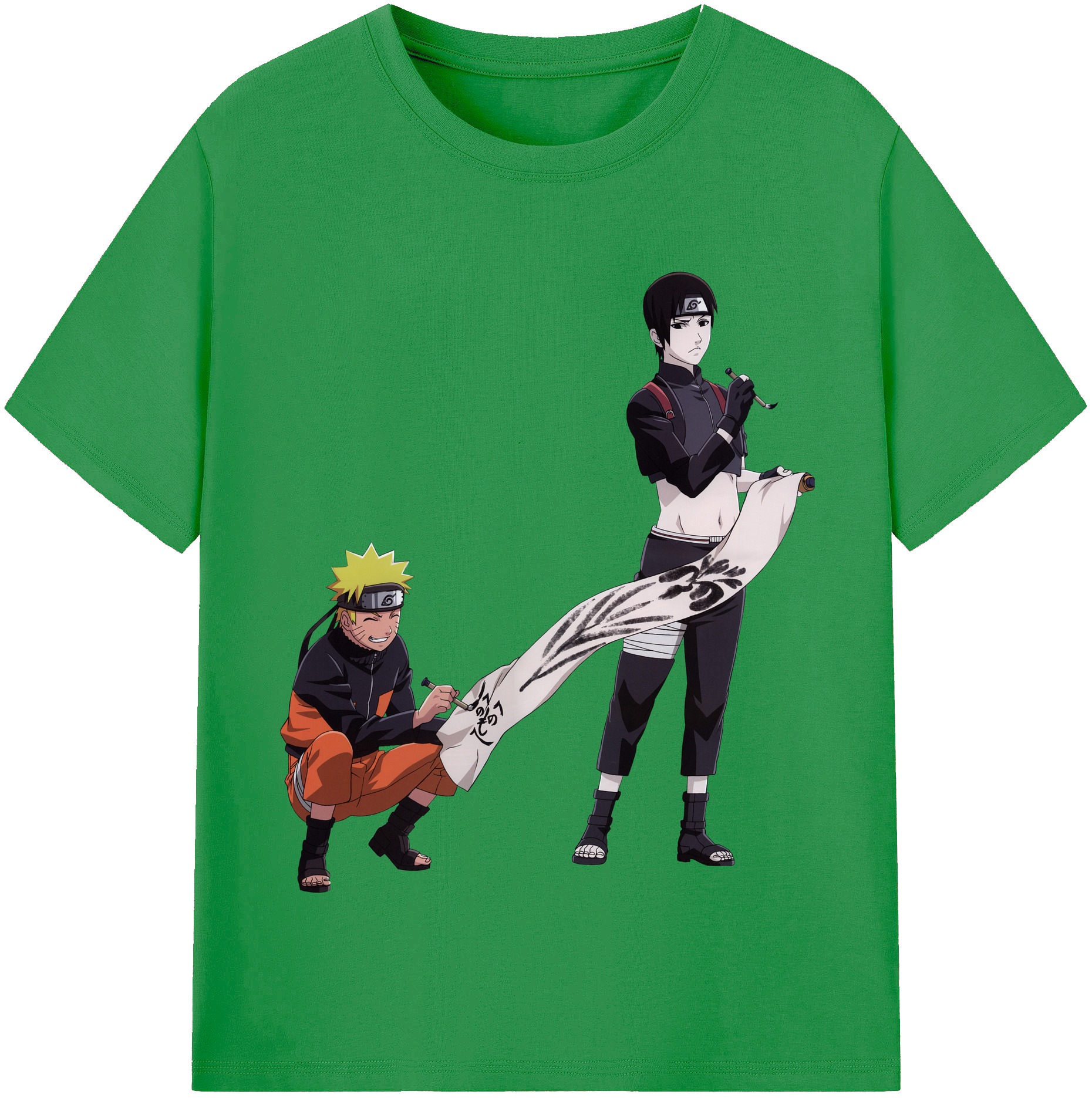 （画像用） NARUTO -ナルト- うずまき ナルト Uzumaki Naruto レディースカジュアルプリントTシャツ（綿100％）