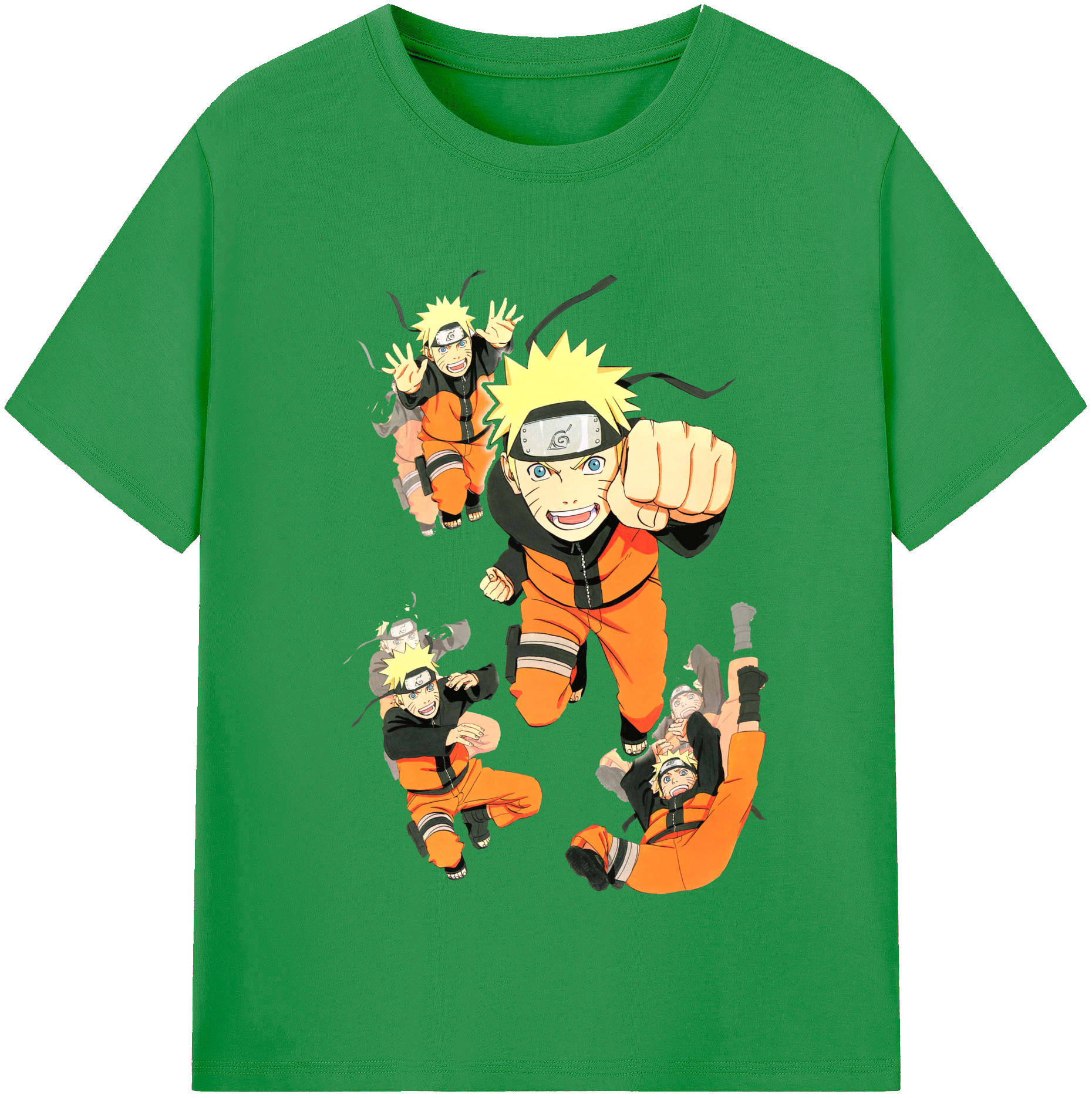 （画像用） NARUTO -ナルト- うずまき ナルト Uzumaki Naruto レディースカジュアルプリントTシャツ（綿100％）