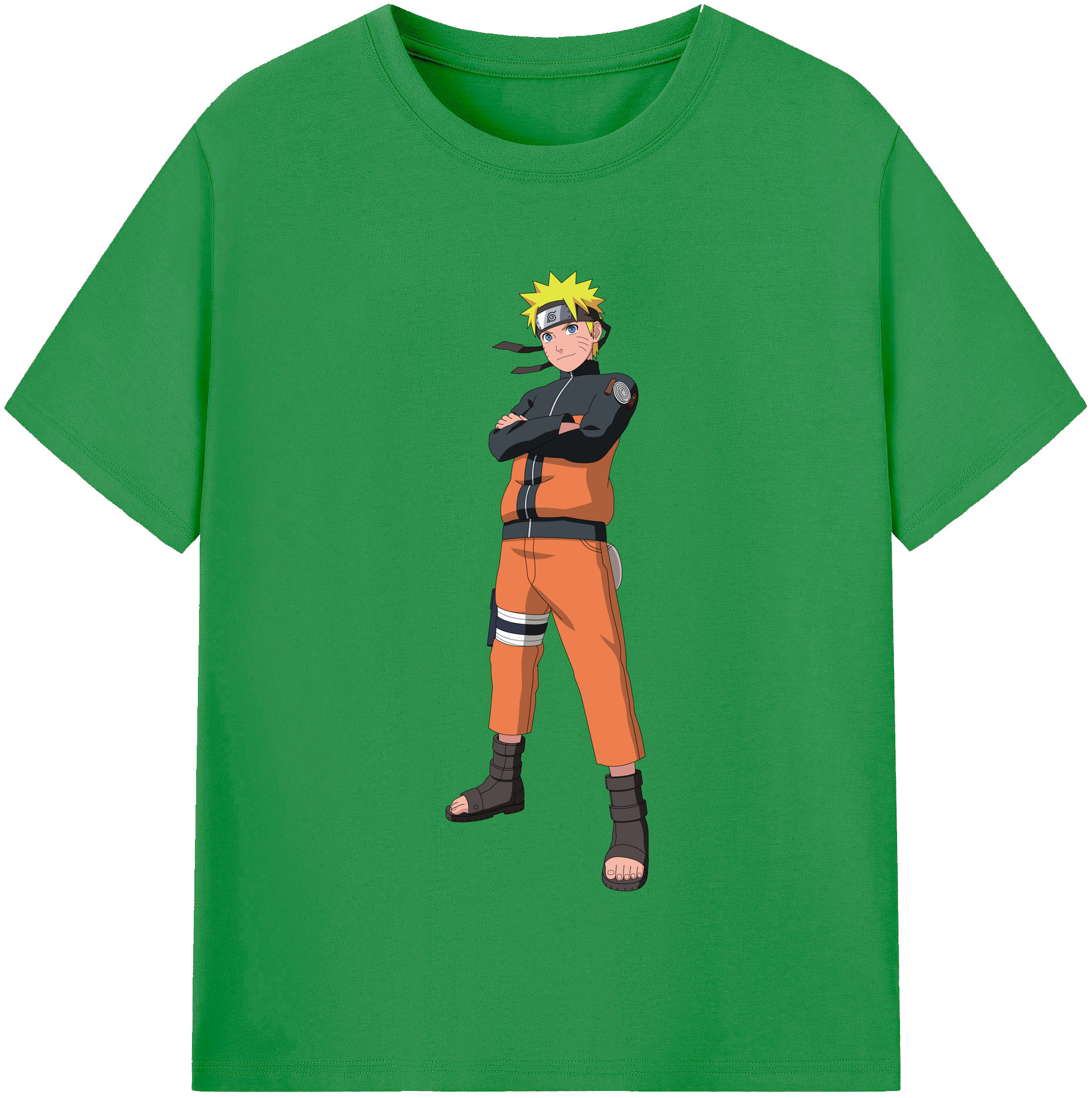 （画像用） NARUTO -ナルト- うずまき ナルト Uzumaki Naruto レディースカジュアルプリントTシャツ（綿100％）