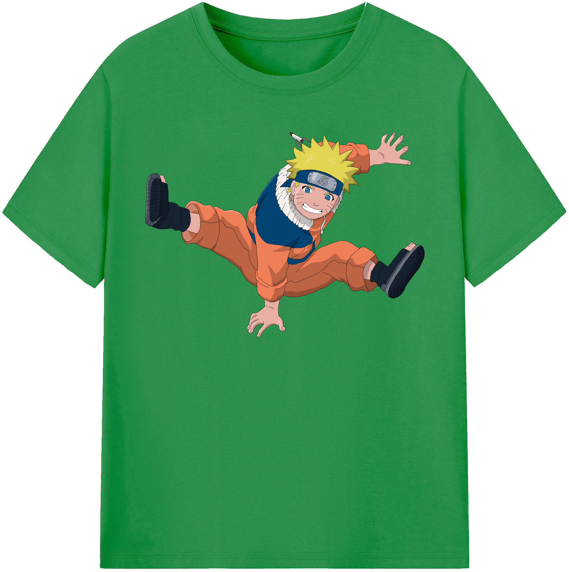 （画像用） NARUTO -ナルト- うずまき ナルト Uzumaki Naruto レディースカジュアルプリントTシャツ（綿100％）